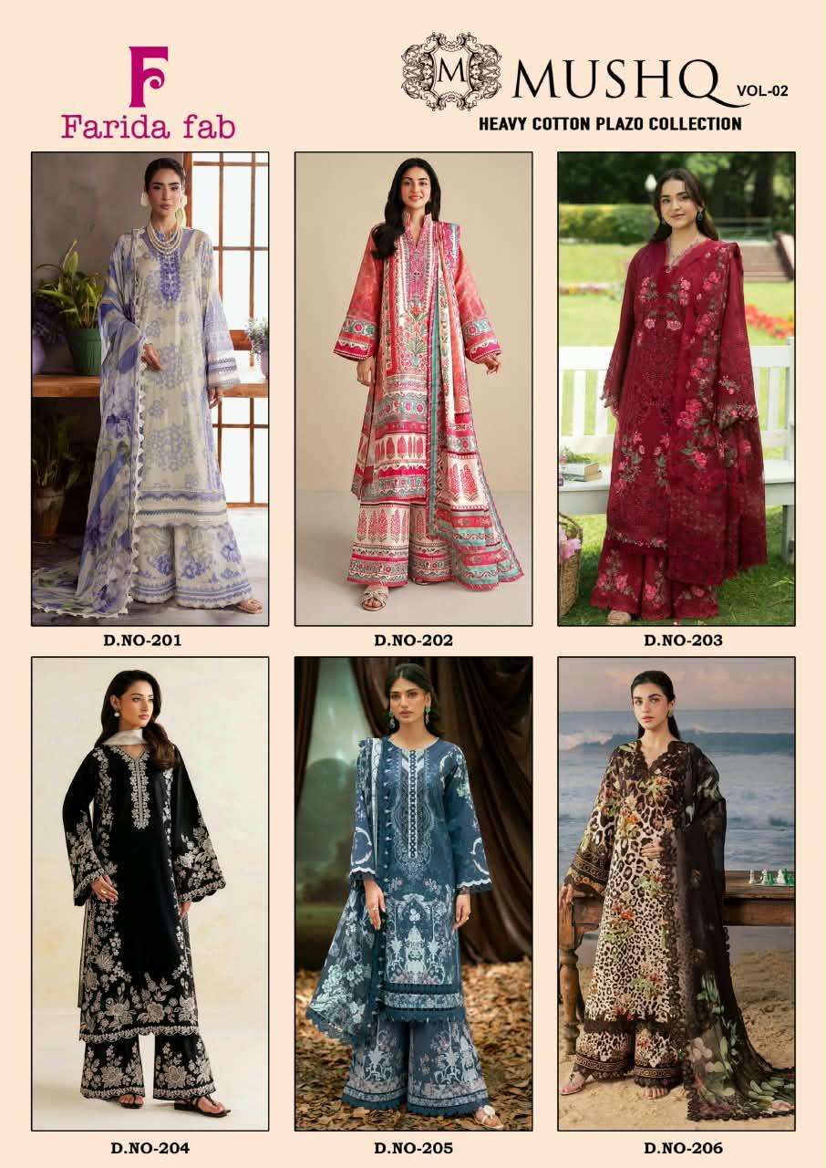 FARIDA FAB MUSHQ VOL 2 COTTON DIGITAL PRINTS SALWAR SUIT 
