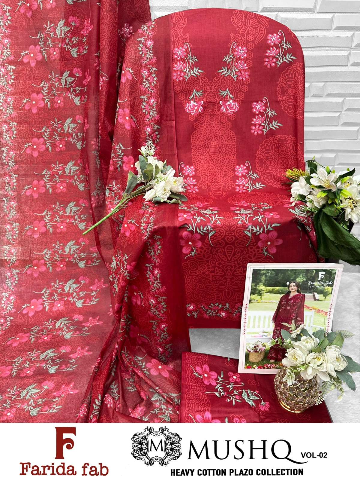 FARIDA FAB MUSHQ VOL 2 COTTON DIGITAL PRINTS SALWAR SUIT 