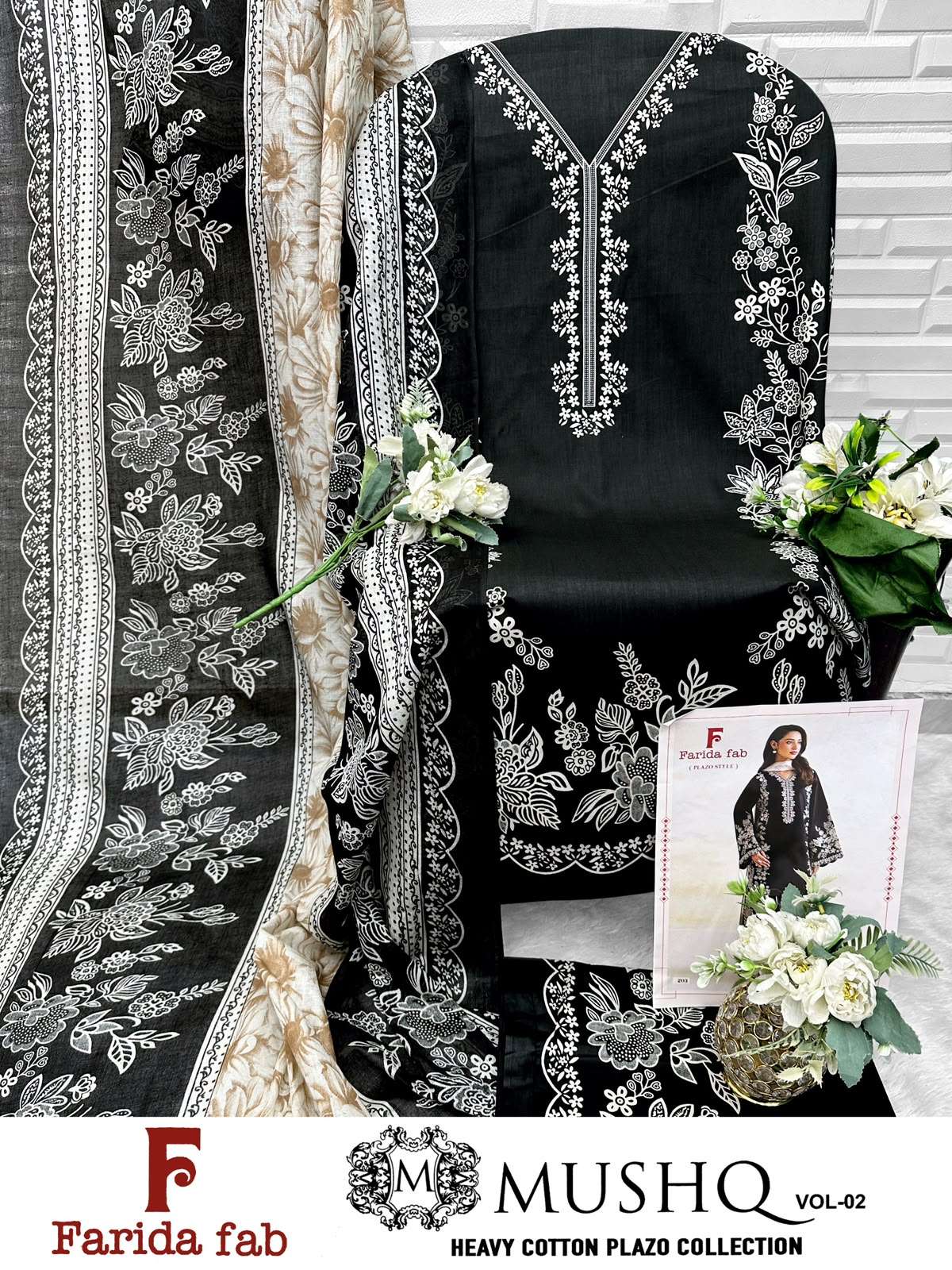 FARIDA FAB MUSHQ VOL 2 COTTON DIGITAL PRINTS SALWAR SUIT 