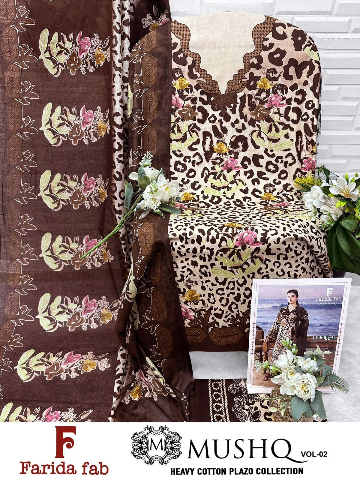 FARIDA FAB MUSHQ VOL 2 COTTON DIGITAL PRINTS SALWAR SUIT 