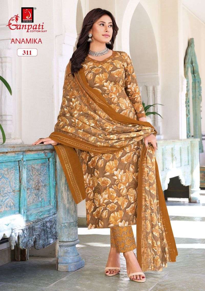 GANPATI ANAMIKA VOL 3 COTTON PRINTED LADIES SALWAR SUIT