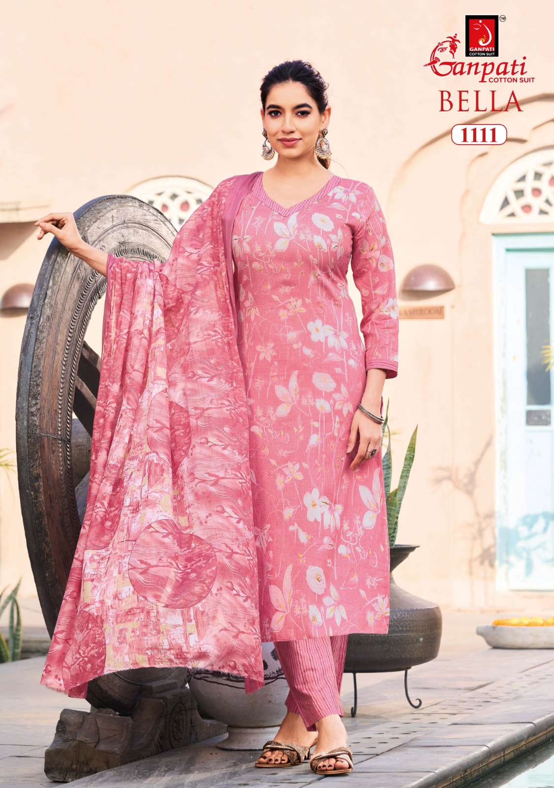 GANPATI BELLA VOL 11 COTTON READY MADE LADIES SUIT 