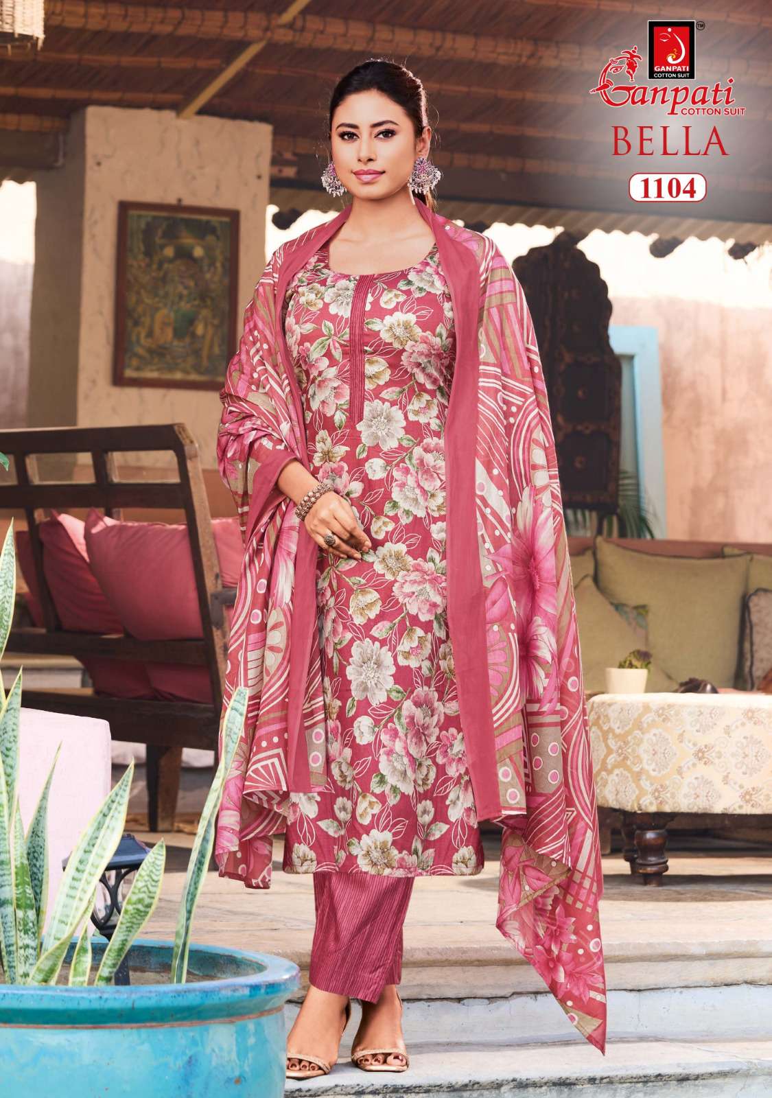 GANPATI BELLA VOL 11 COTTON READY MADE LADIES SUIT 