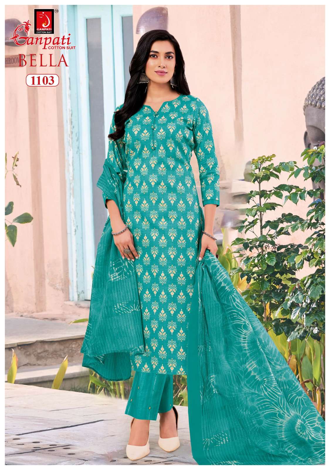 GANPATI BELLA VOL 11 COTTON READY MADE LADIES SUIT 
