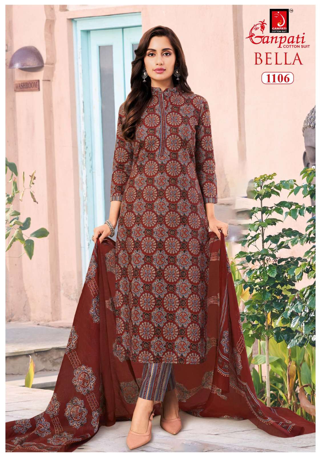 GANPATI BELLA VOL 11 COTTON READY MADE LADIES SUIT 