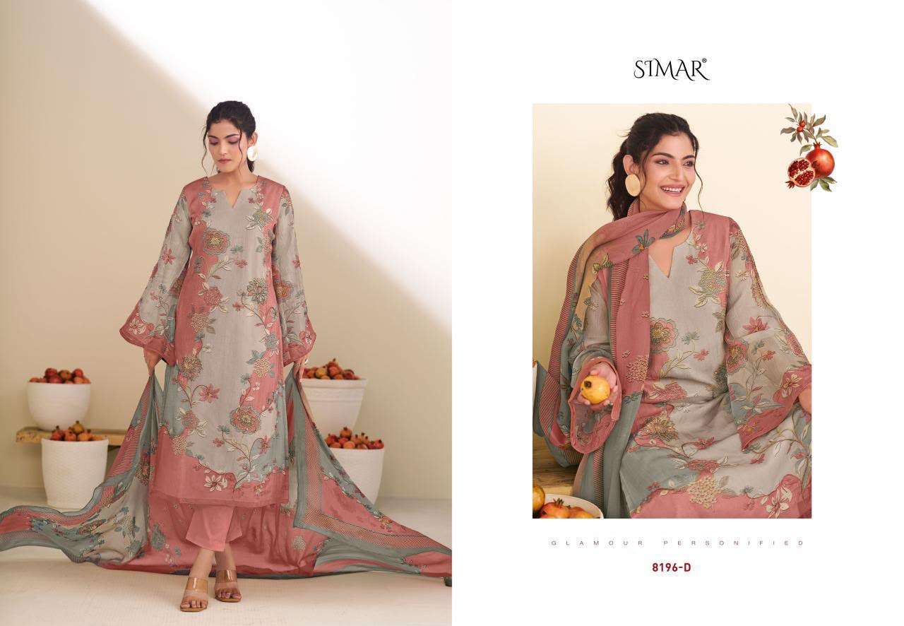 GLOSSY SIMAR TARAANA PASHMINA DIGITAL PRINT WITH FANCY WORKS SUIT