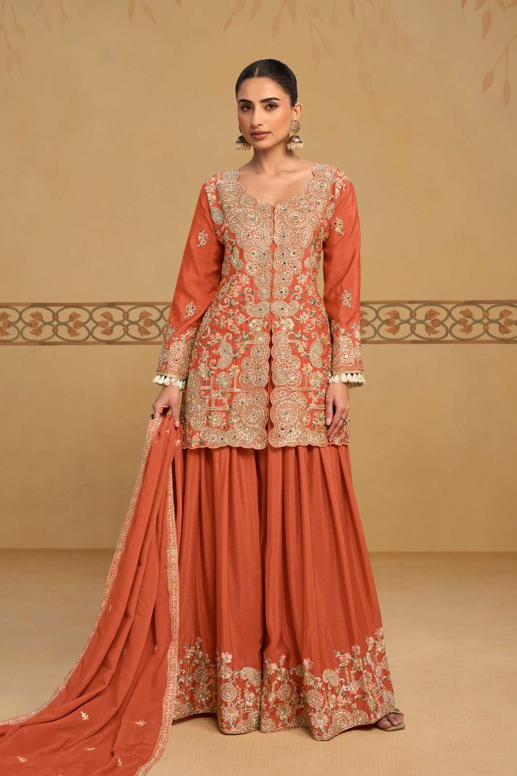 GULKAYRA DESIGNER PANGHAT HEAVY EMBROIDERY DESIGNER FESTIVE WEAR LADIES SUIT