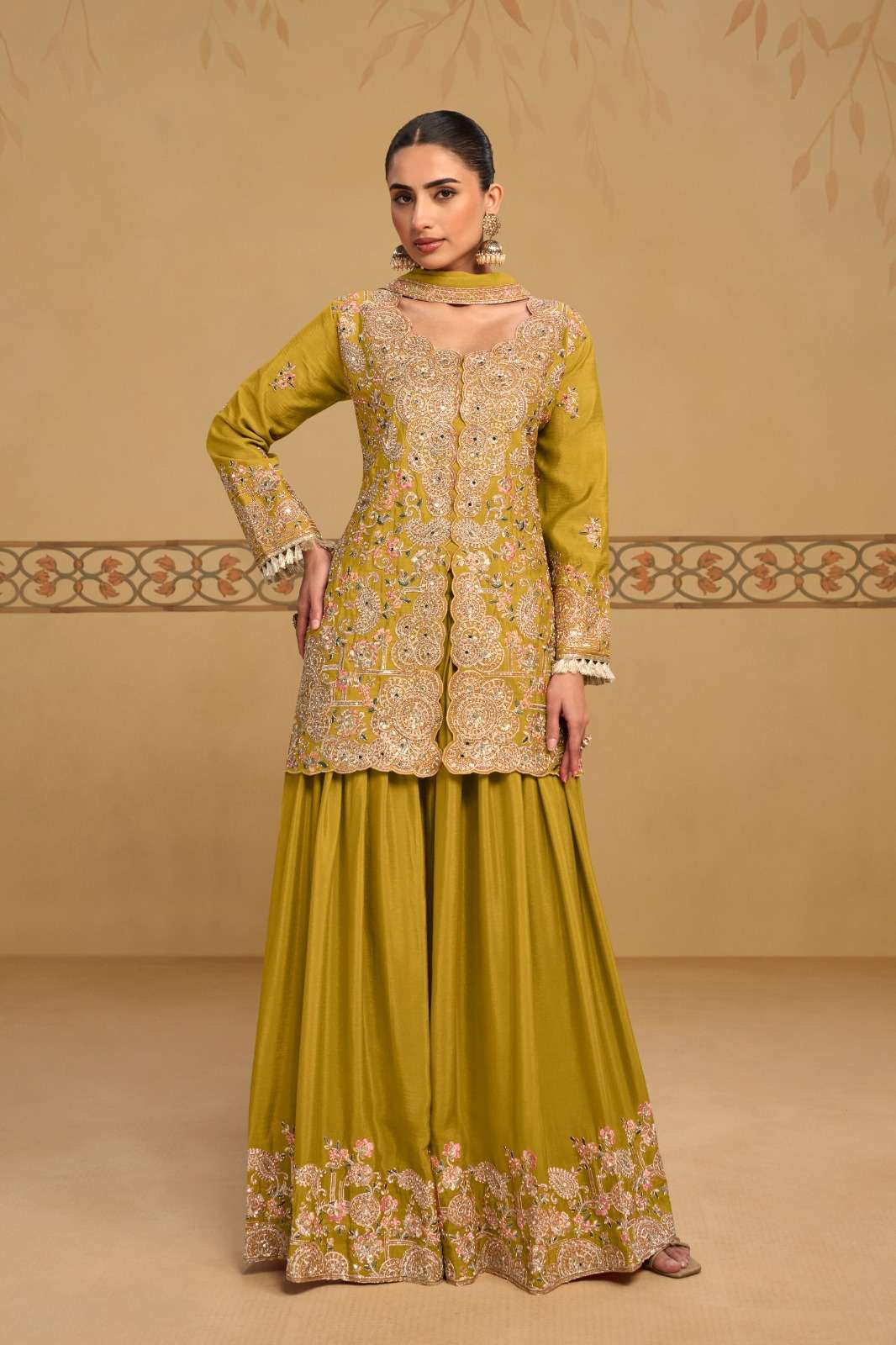 GULKAYRA DESIGNER PANGHAT HEAVY EMBROIDERY DESIGNER FESTIVE WEAR LADIES SUIT
