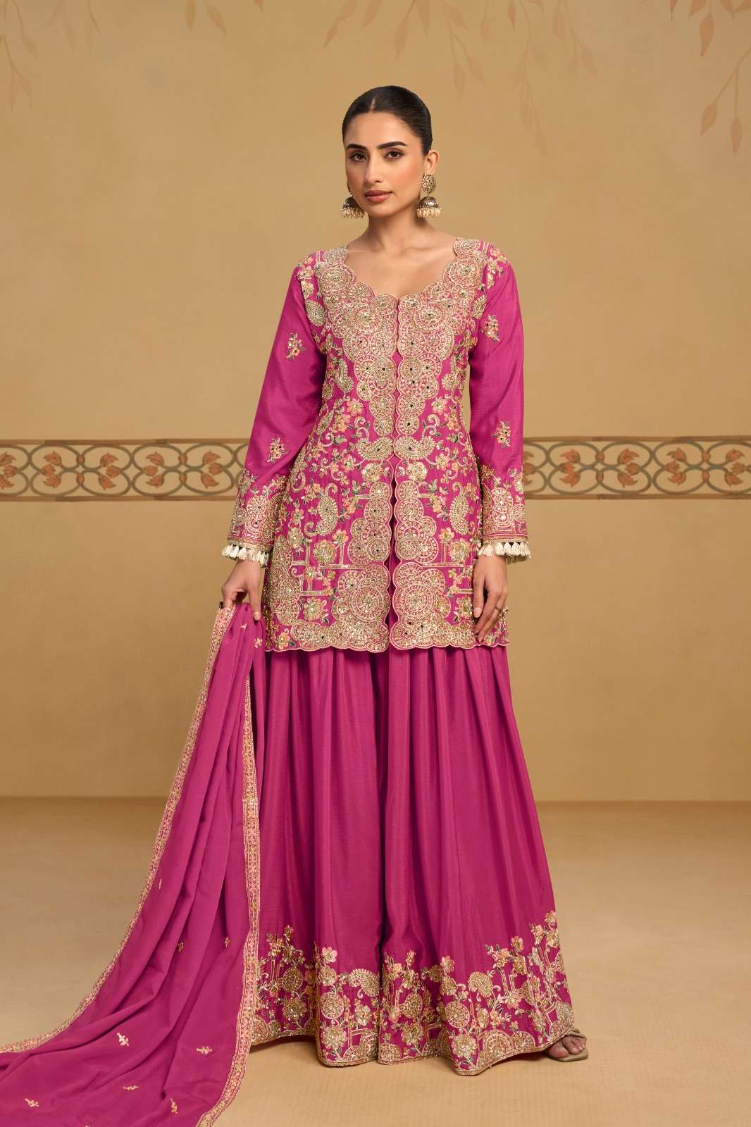 GULKAYRA DESIGNER PANGHAT HEAVY EMBROIDERY DESIGNER FESTIVE WEAR LADIES SUIT