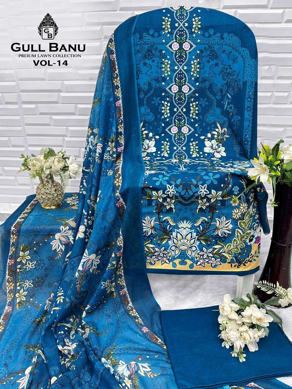 GULL AAHMED GULL BANU VOL 14 COTTON DIGITAL PRINTS SALWAR SUIT