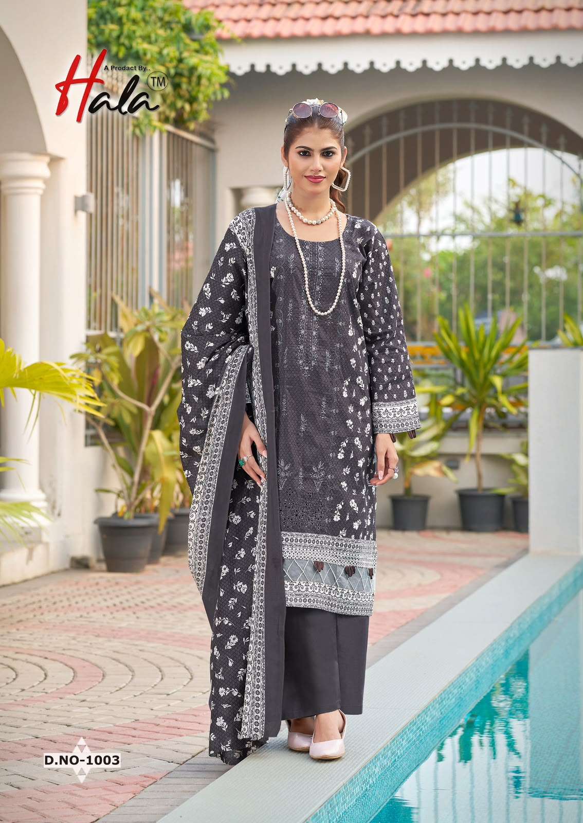 HALA EMBROIDERED LAWN COTTON EMBROIDERY WORK SUIT