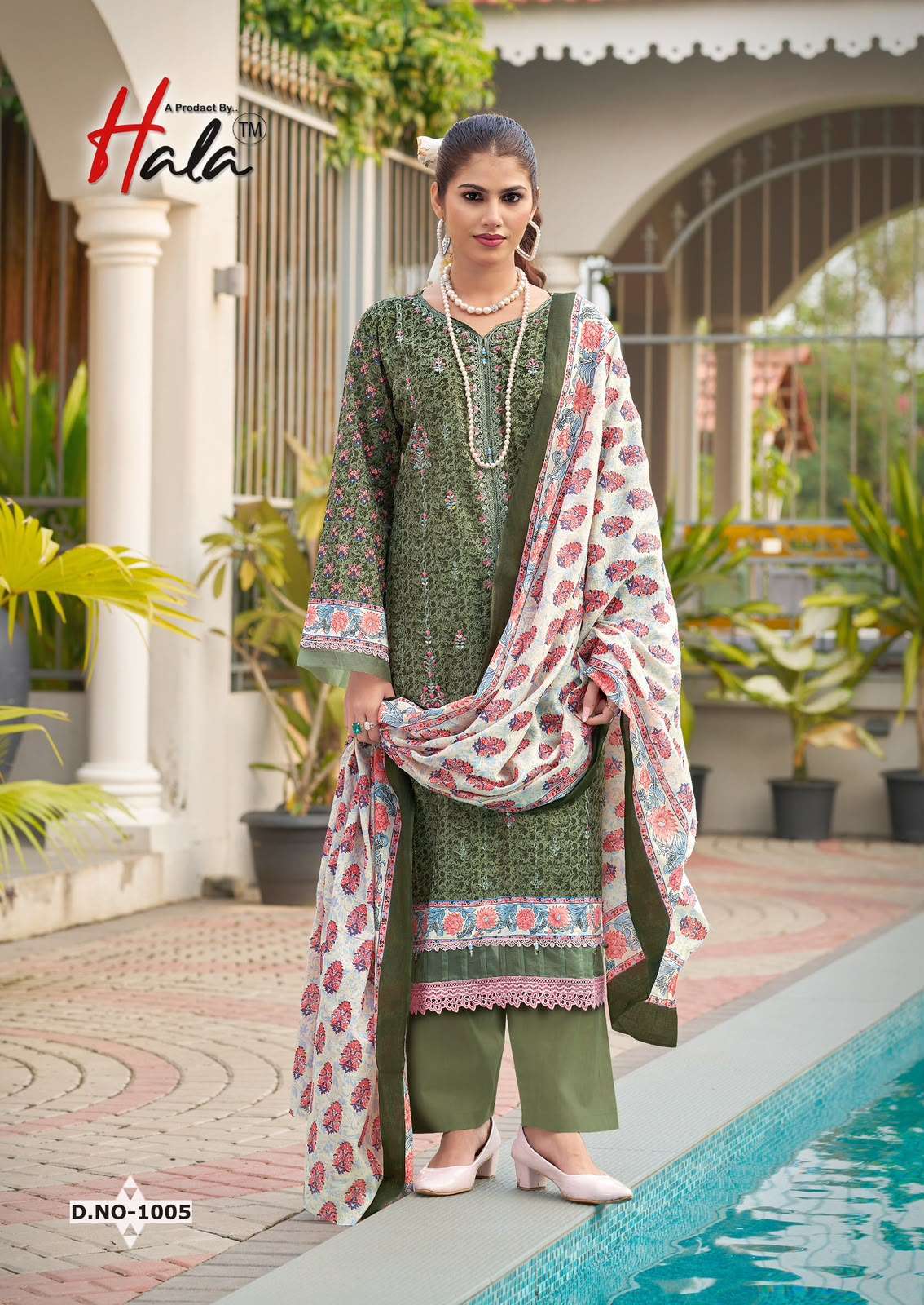 HALA EMBROIDERED LAWN COTTON EMBROIDERY WORK SUIT