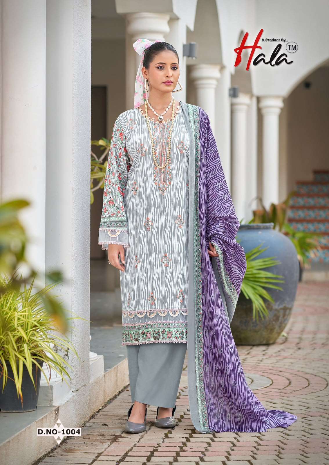 HALA EMBROIDERED LAWN COTTON EMBROIDERY WORK SUIT