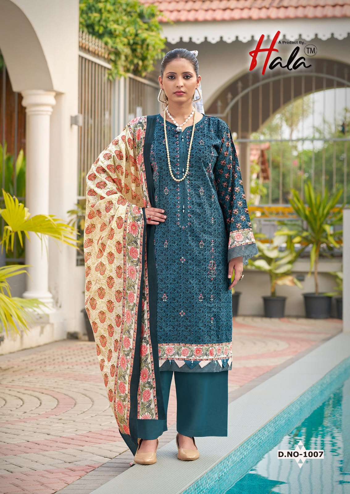 HALA EMBROIDERED LAWN COTTON EMBROIDERY WORK SUIT