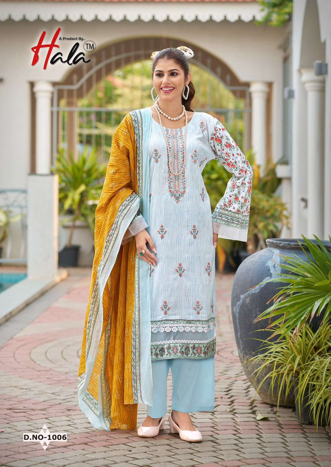HALA EMBROIDERED LAWN COTTON EMBROIDERY WORK SUIT