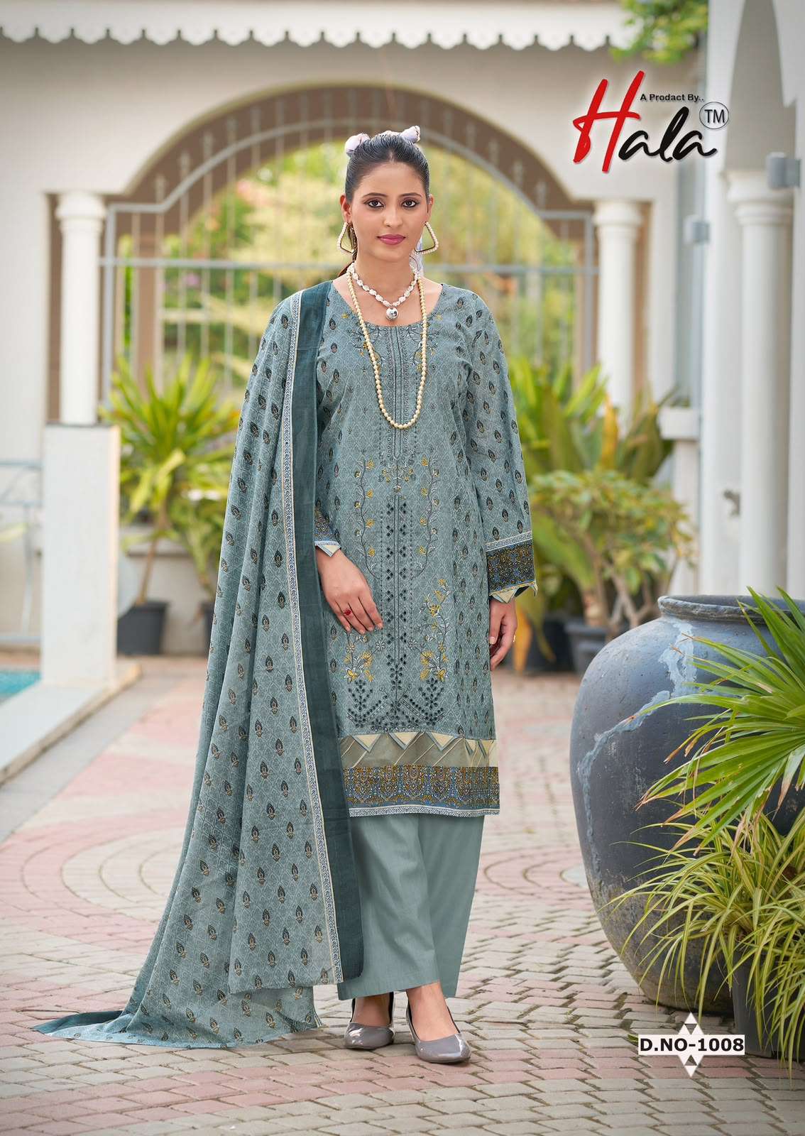 HALA EMBROIDERED LAWN COTTON EMBROIDERY WORK SUIT