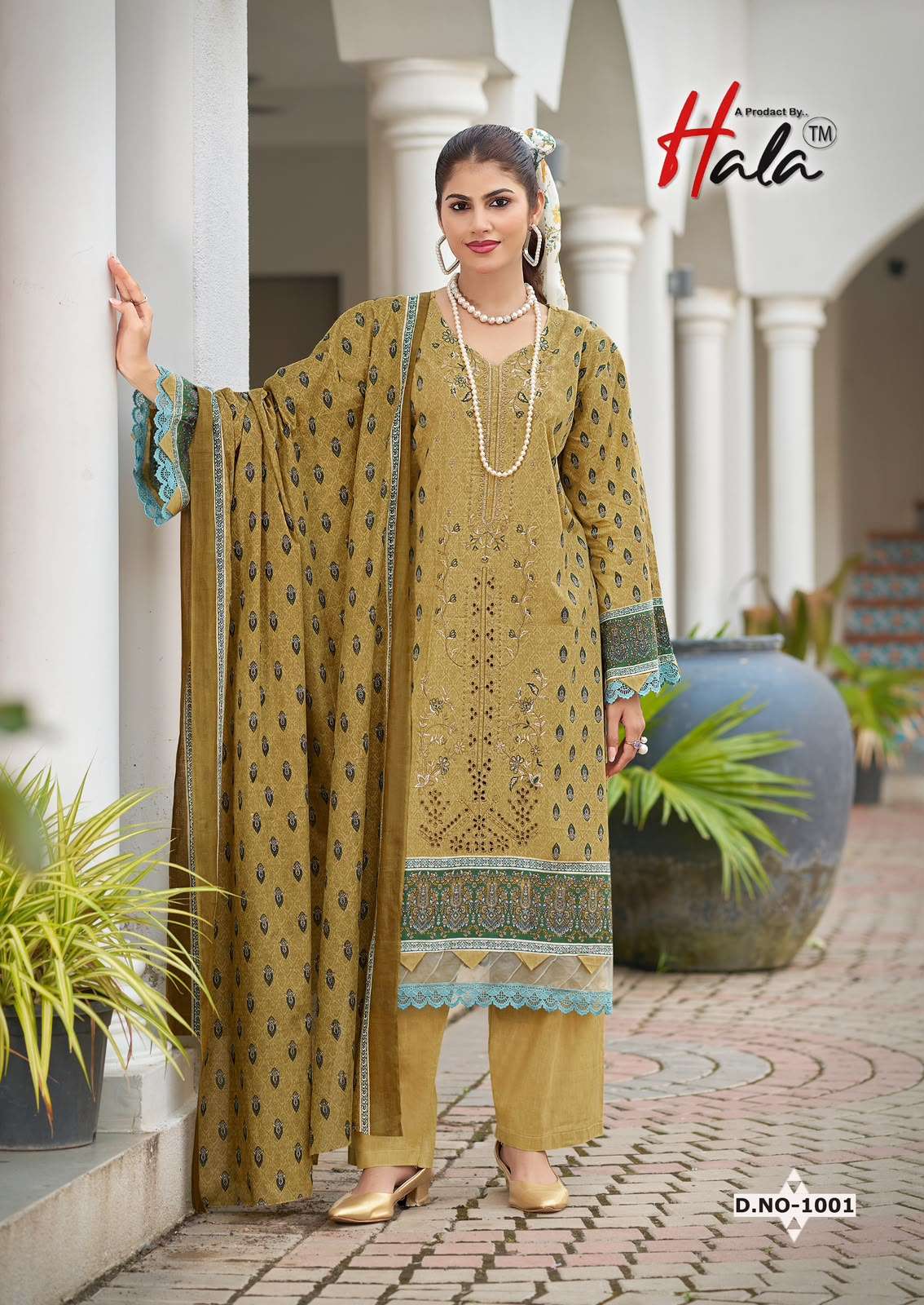 HALA EMBROIDERED LAWN COTTON EMBROIDERY WORK SUIT