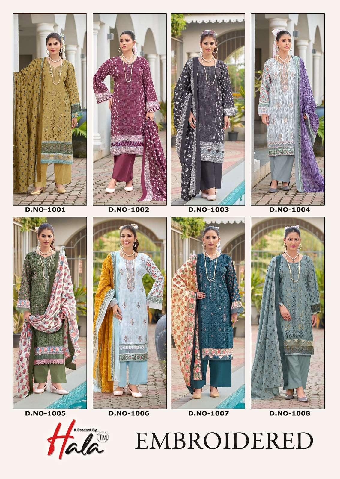 HALA EMBROIDERED LAWN COTTON EMBROIDERY WORK SUIT