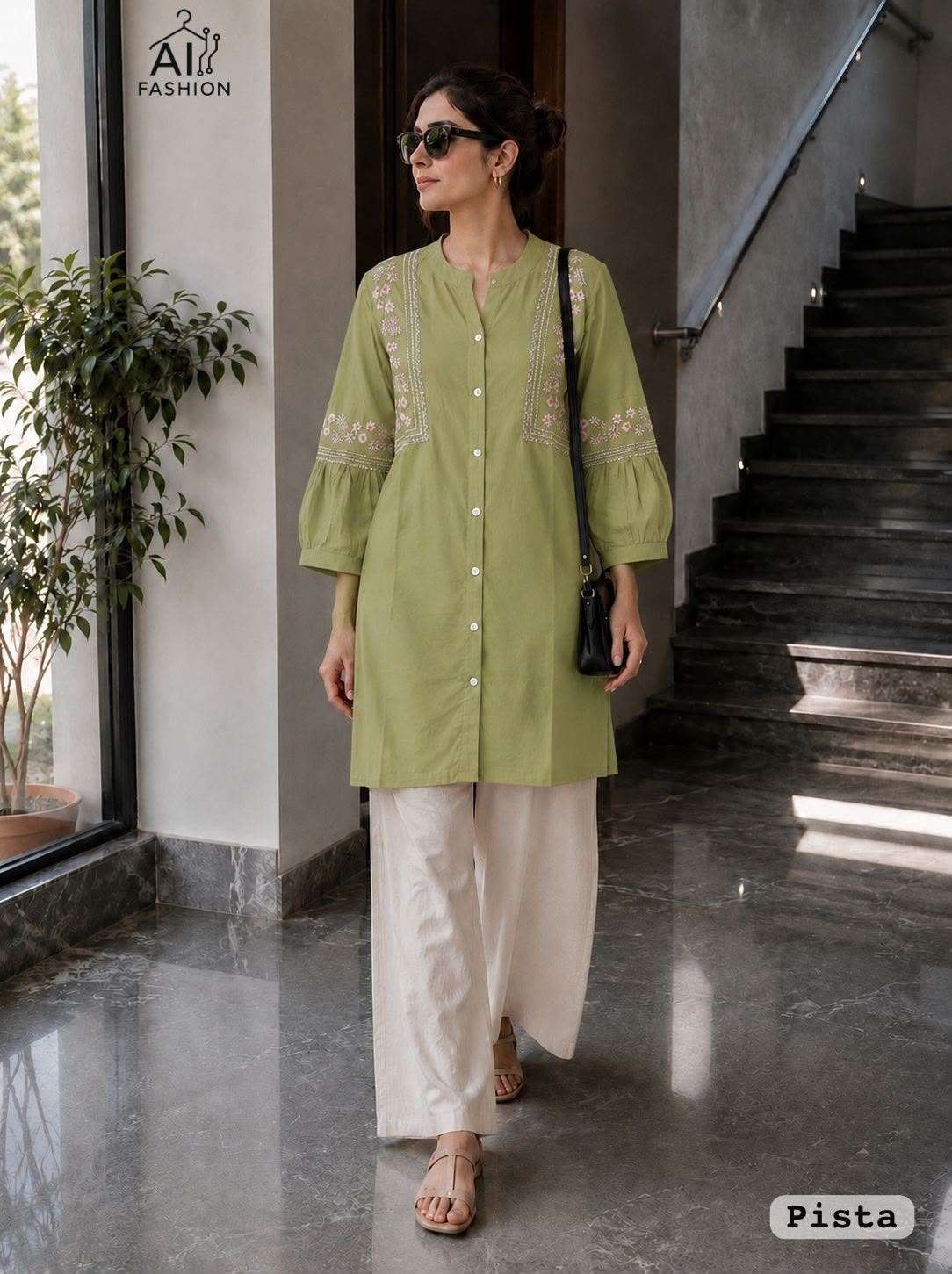 INLI BUNAAI 2.0 RAYON FANCY LOOKS LADIES SHORT KURTI WITH PLAZZO PAIR 