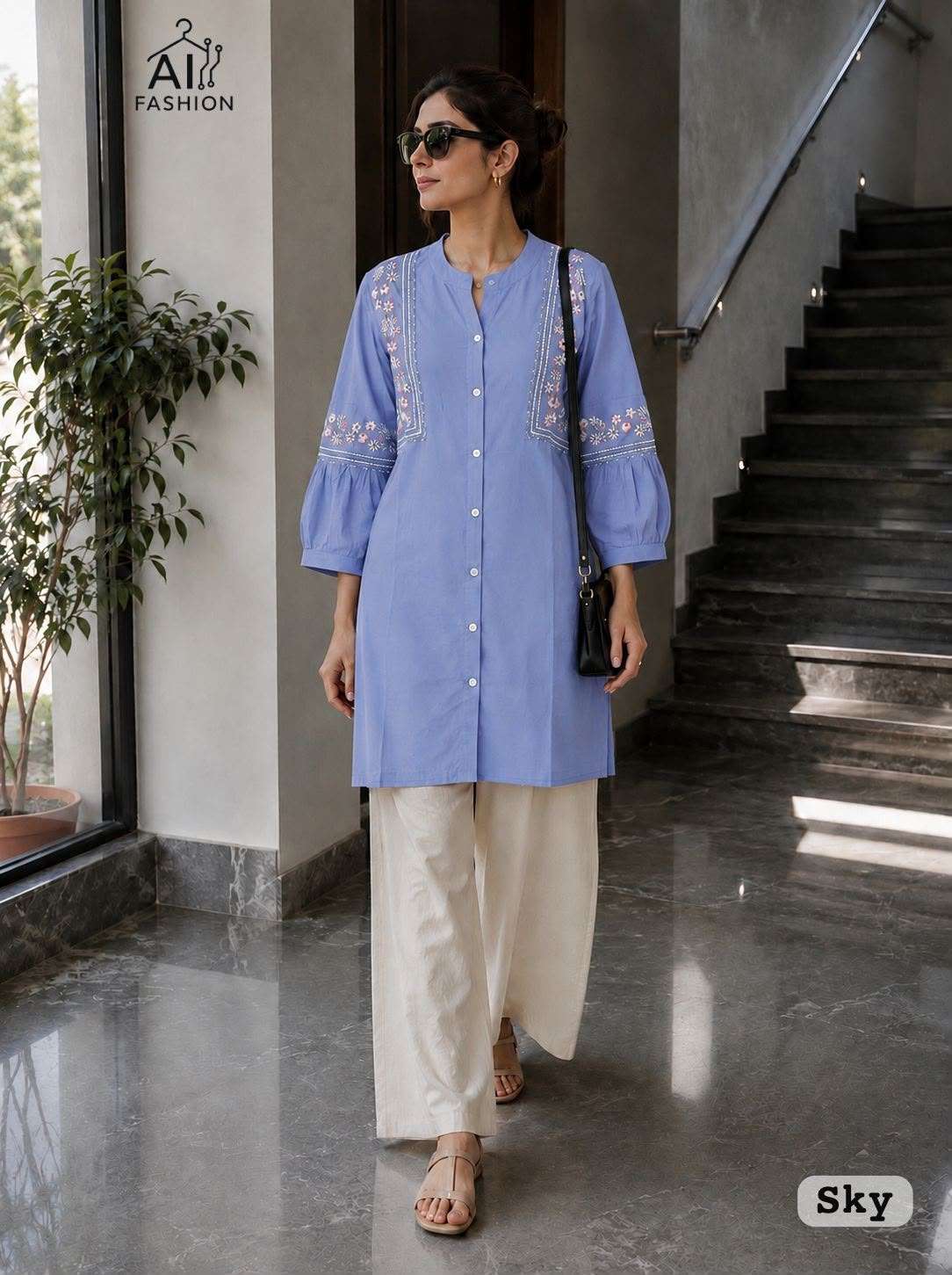 INLI BUNAAI 2.0 RAYON FANCY LOOKS LADIES SHORT KURTI WITH PLAZZO PAIR 