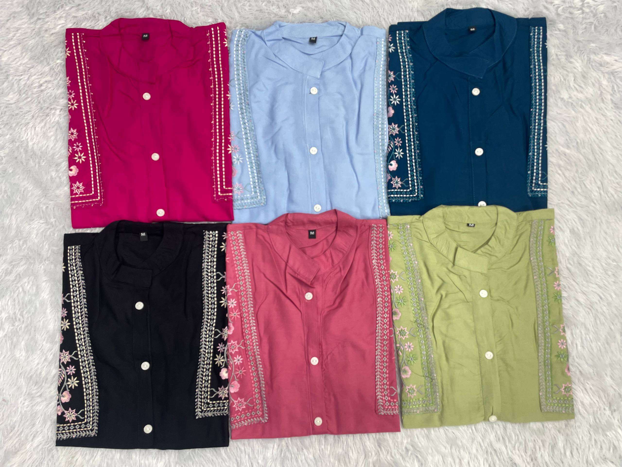INLI BUNAAI 2.0 RAYON FANCY LOOKS LADIES SHORT KURTI WITH PLAZZO PAIR 
