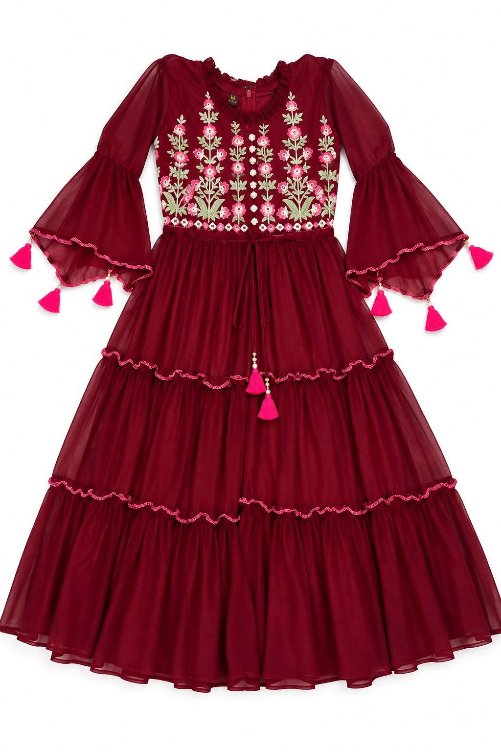 INLI PUSHPA GEORGETTE FANCY WEAR LADIES KURTI 