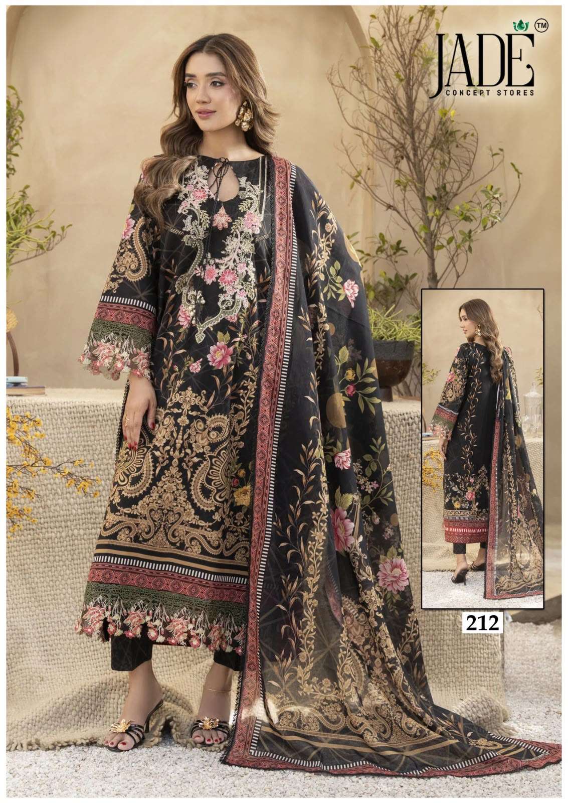 JADE CHEVRON EXCLUSIVE HEAVY COTTON VOL 22 COTTON DIGITAL PRINT SALWAR SUIT 