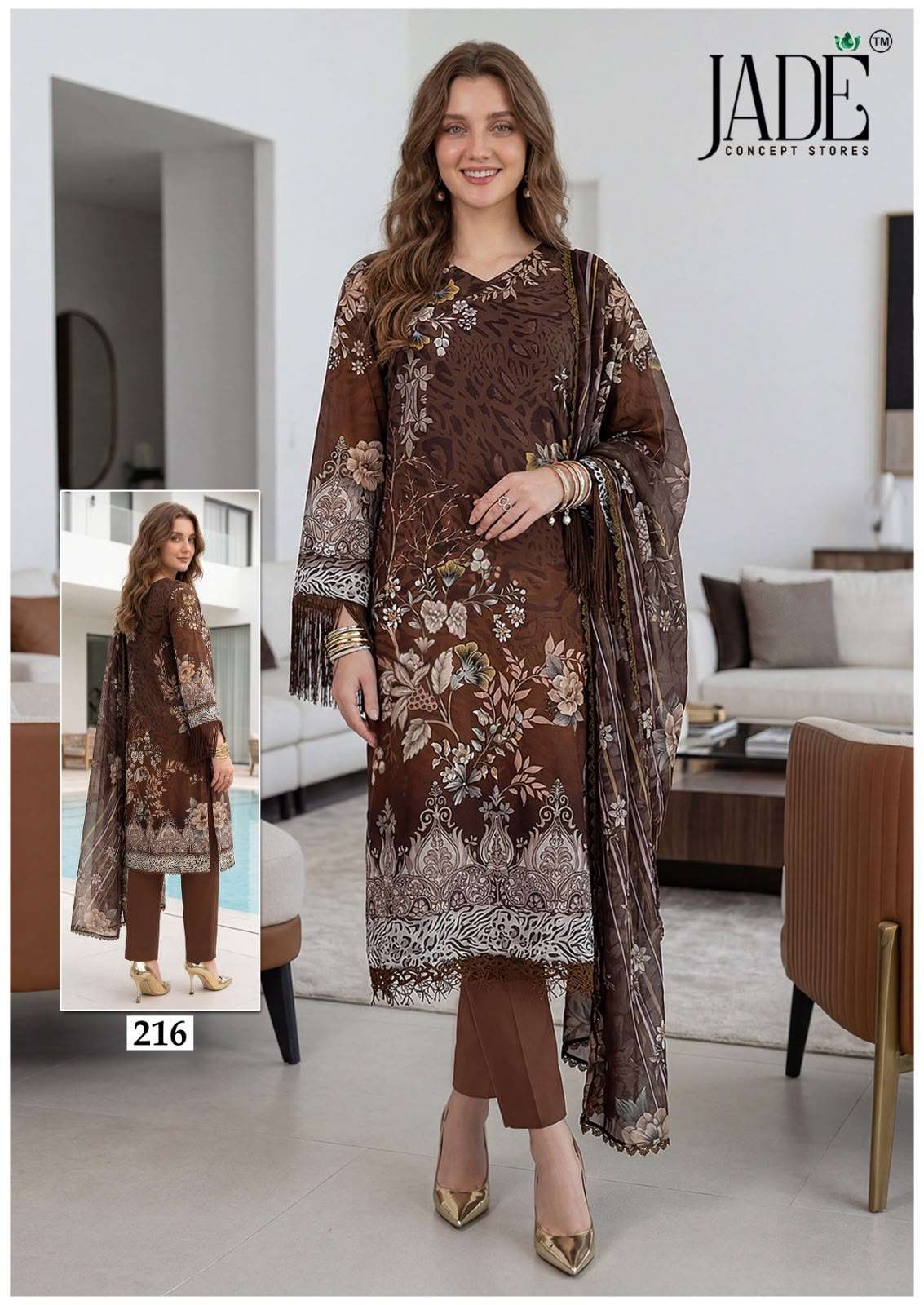 JADE CHEVRON EXCLUSIVE HEAVY COTTON VOL 22 COTTON DIGITAL PRINT SALWAR SUIT 