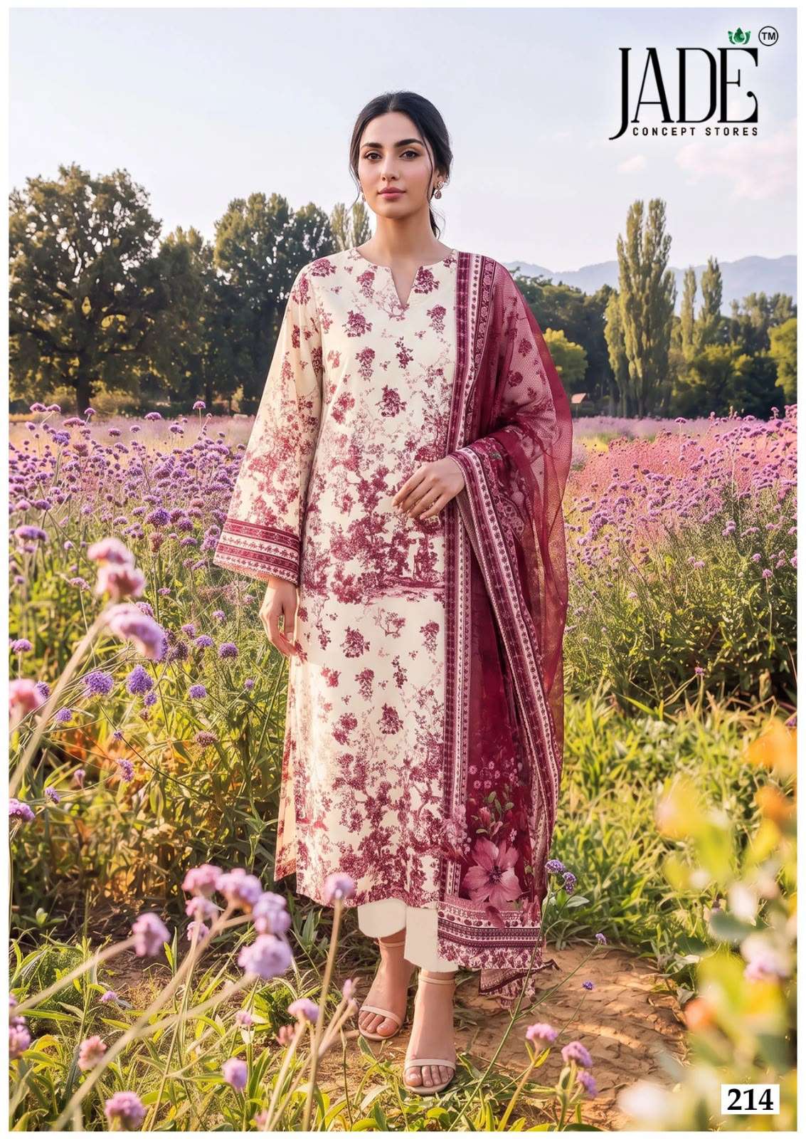 JADE CHEVRON EXCLUSIVE HEAVY COTTON VOL 22 COTTON DIGITAL PRINT SALWAR SUIT 