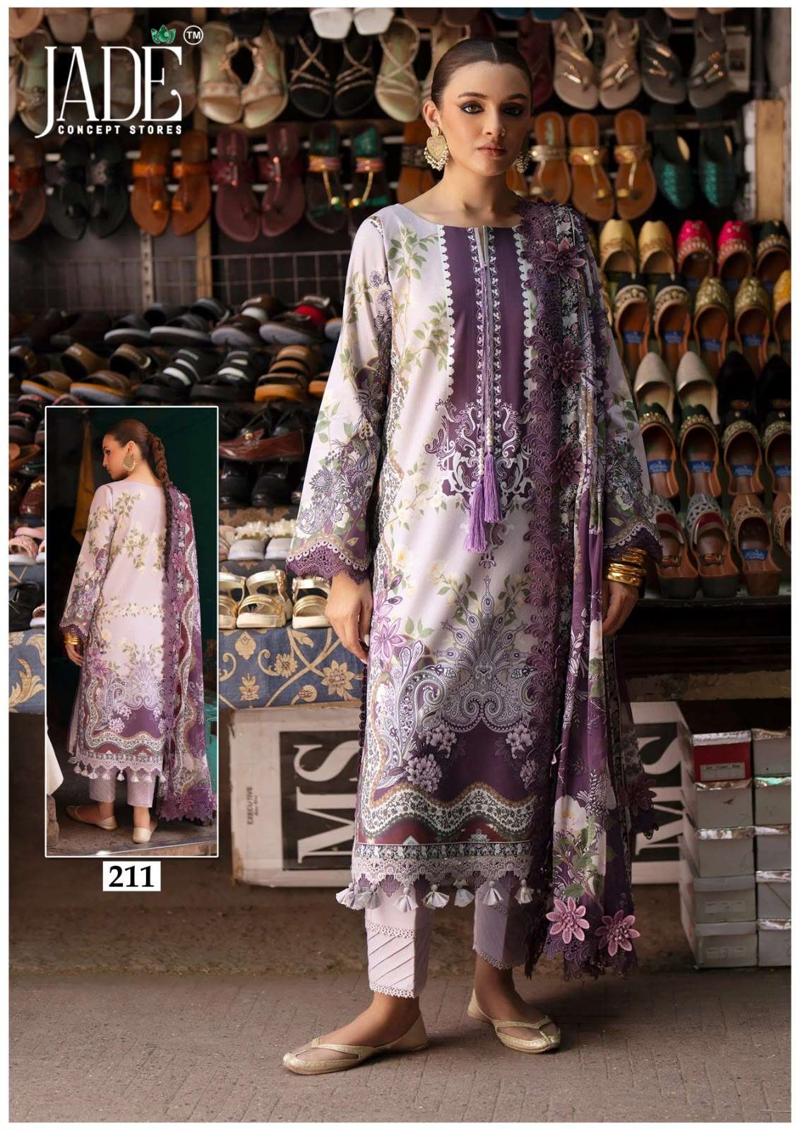 JADE CHEVRON EXCLUSIVE HEAVY COTTON VOL 22 READY MADE COLLECTION 