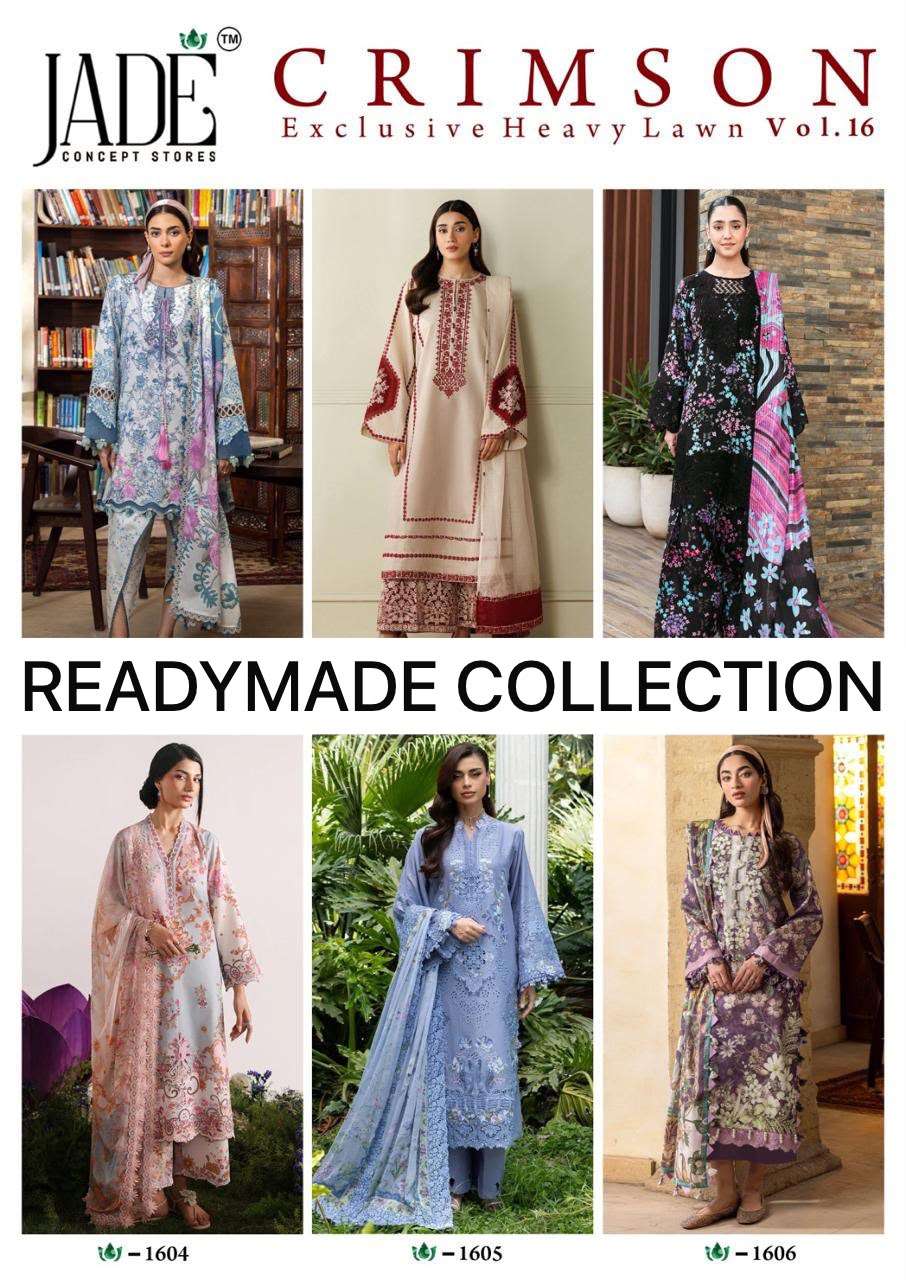 JADE CRIMSON EXCLUSIVE HEAVY LAWN READY MADE COLLECTION VOL 16
