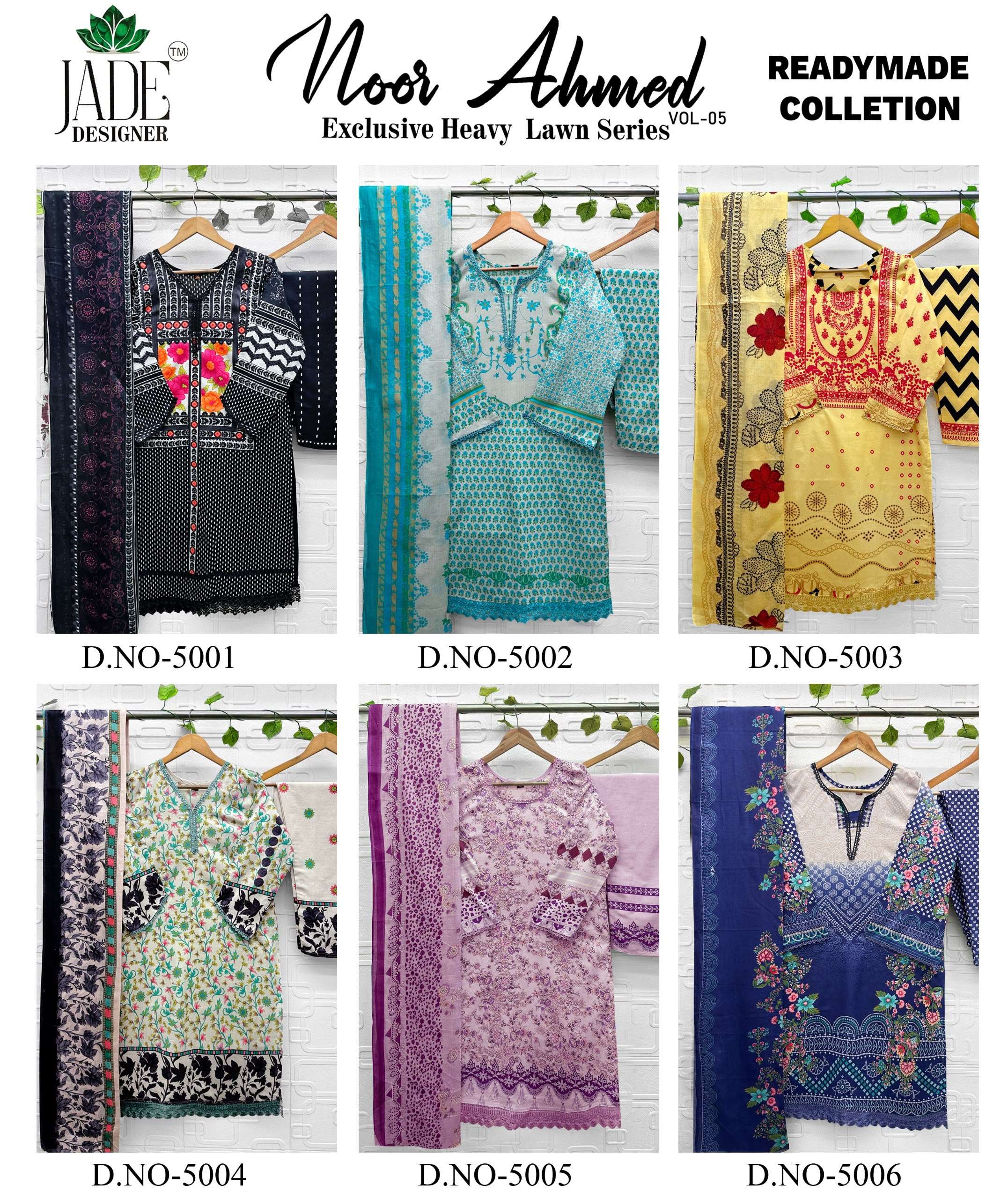 JADE DESIGNER NOOR AHMED VOL 5 READY MADE COLLECTION 