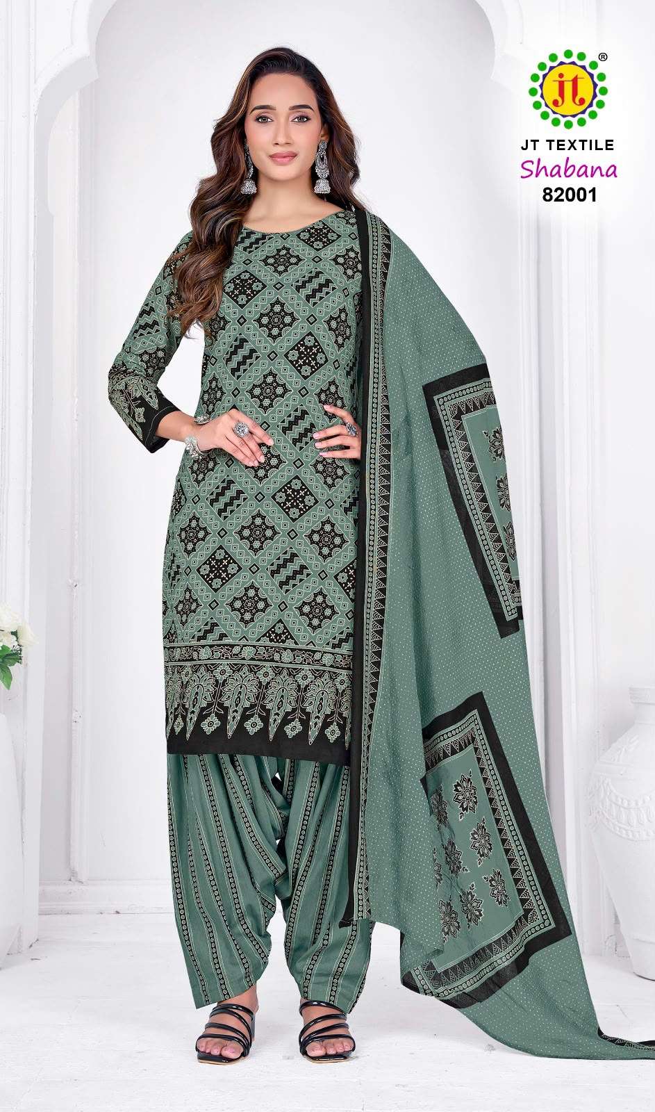 JT SHABANA VOL 82 COTTON PRINTED LADIES UNSTITCH DRESS MATERIALS 