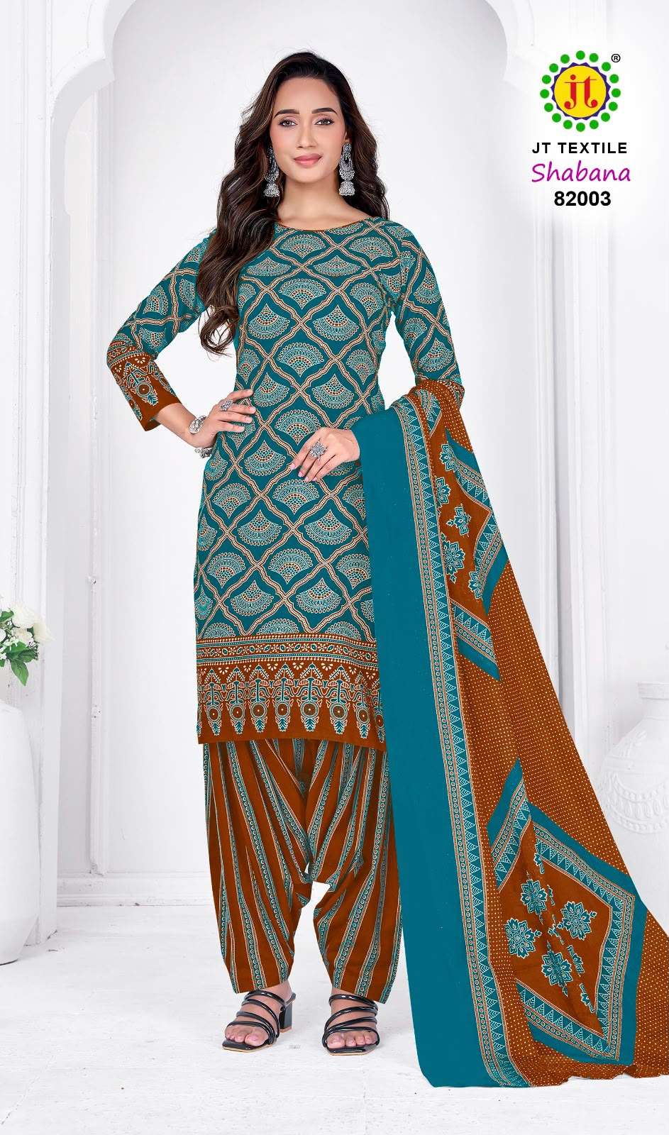 JT SHABANA VOL 82 COTTON PRINTED LADIES UNSTITCH DRESS MATERIALS 