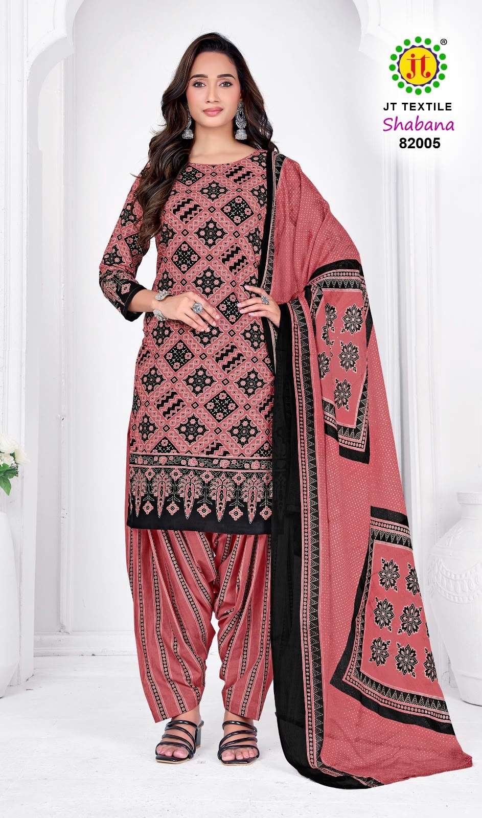 JT SHABANA VOL 82 COTTON PRINTED LADIES UNSTITCH DRESS MATERIALS 
