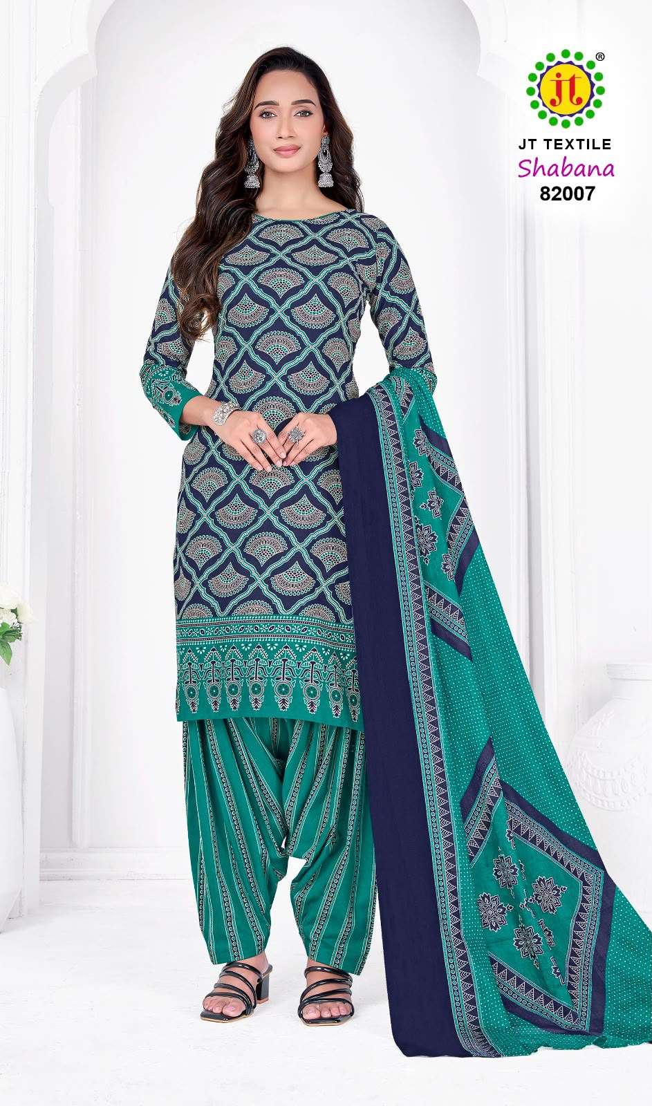 JT SHABANA VOL 82 COTTON PRINTED LADIES UNSTITCH DRESS MATERIALS 