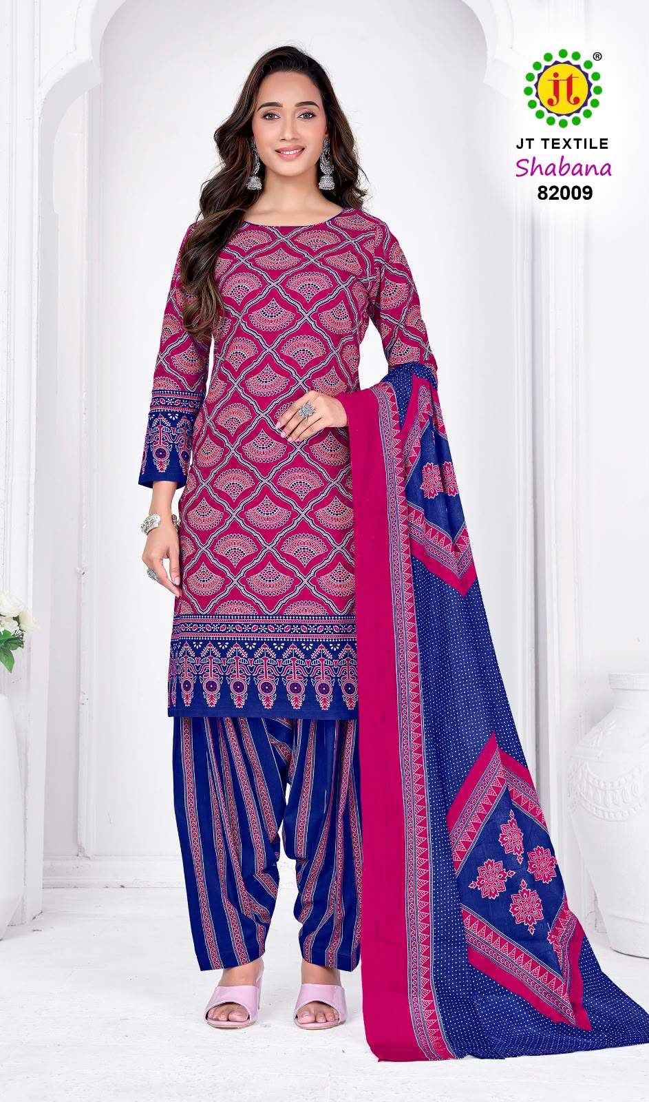 JT SHABANA VOL 82 COTTON PRINTED LADIES UNSTITCH DRESS MATERIALS 
