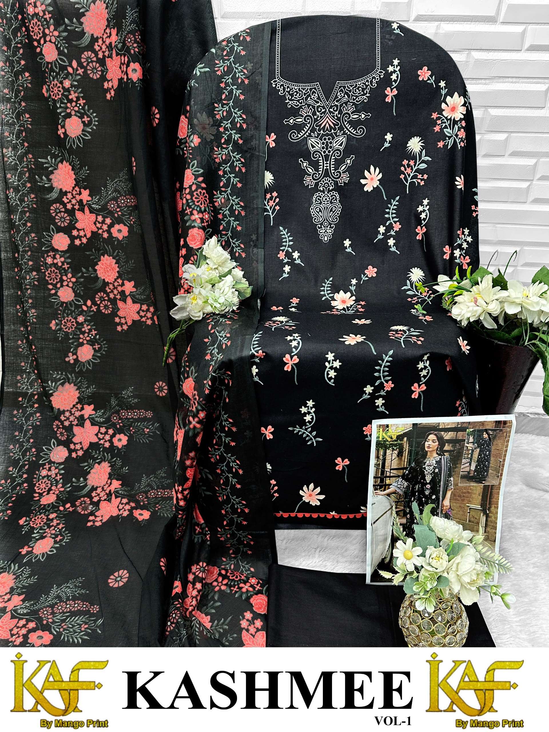 KAF FABRIC KASHMEE VOL 1 COTTON DIGITAL PRINTS SALWAR SUIT