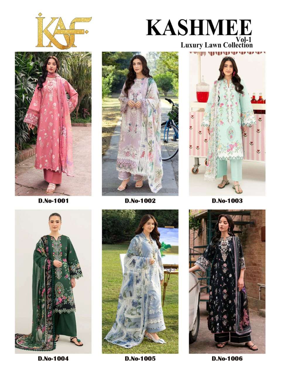 KAF FABRIC KASHMEE VOL 1 COTTON DIGITAL PRINTS SALWAR SUIT
