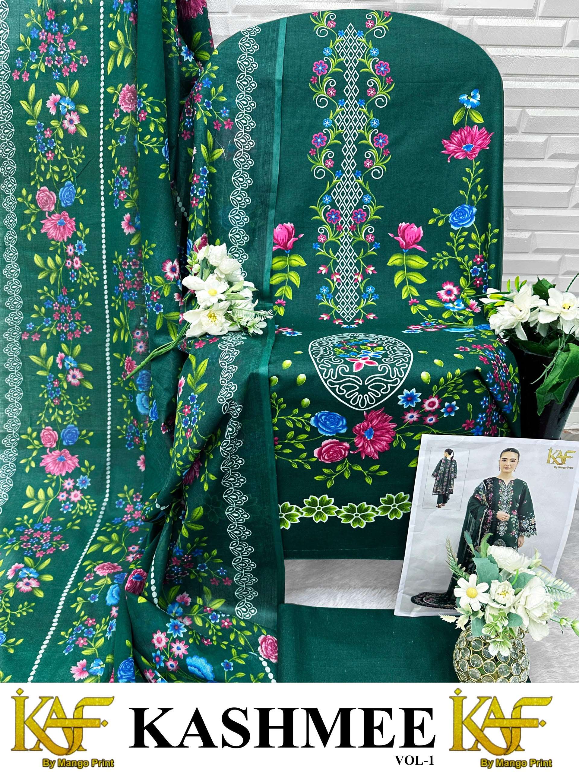 KAF FABRIC KASHMEE VOL 1 COTTON DIGITAL PRINTS SALWAR SUIT