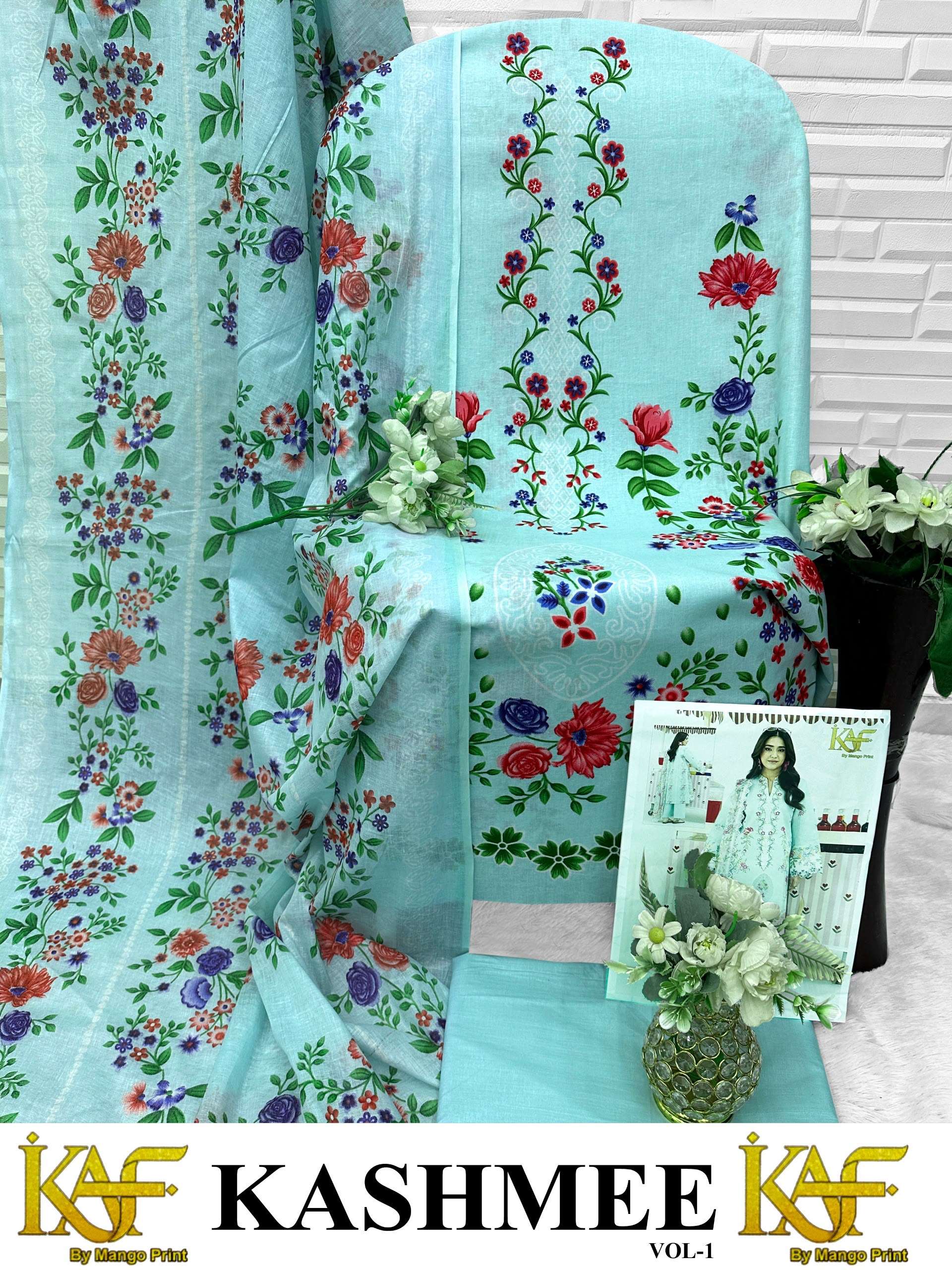 KAF FABRIC KASHMEE VOL 1 COTTON DIGITAL PRINTS SALWAR SUIT
