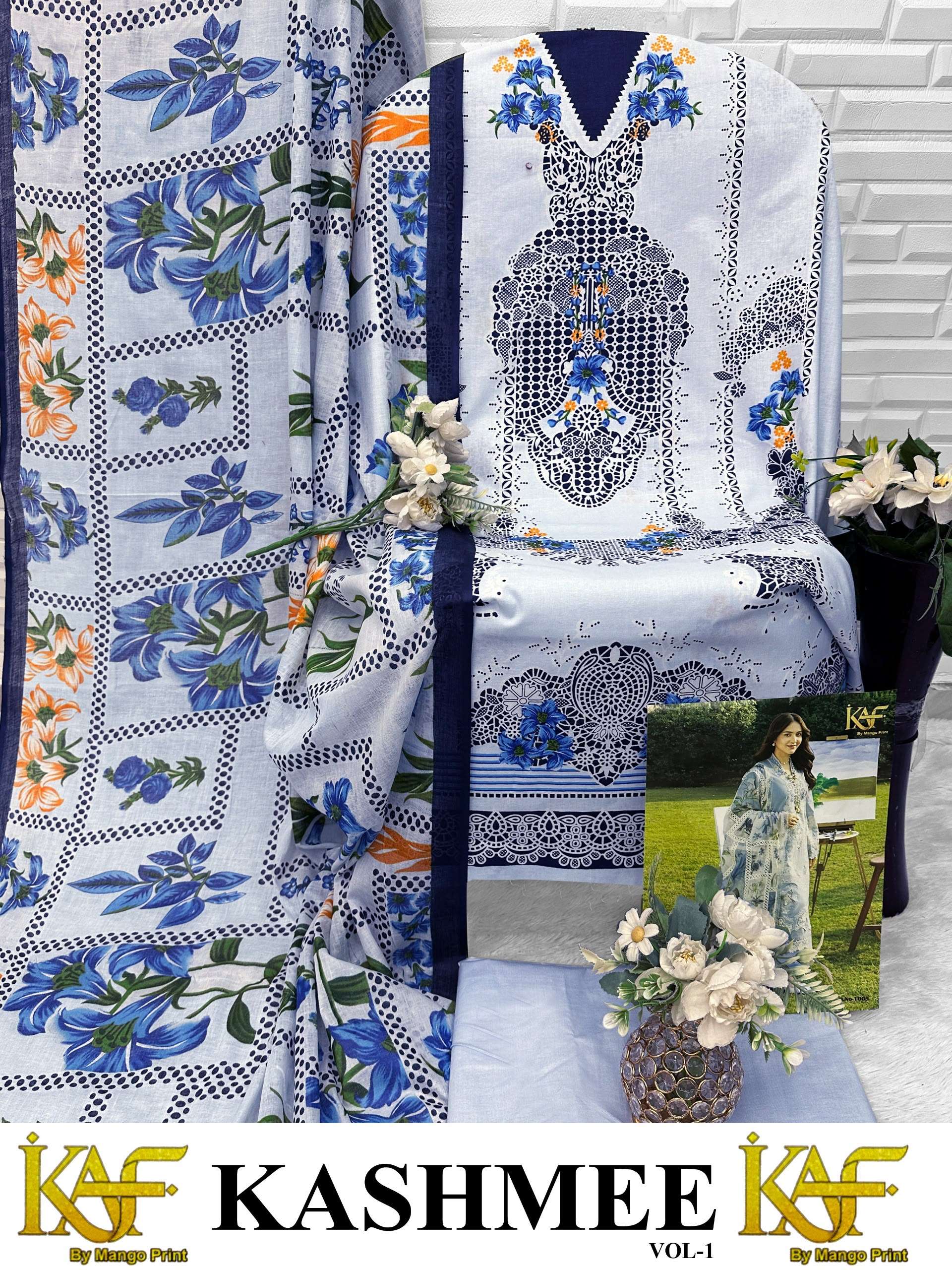 KAF FABRIC KASHMEE VOL 1 COTTON DIGITAL PRINTS SALWAR SUIT