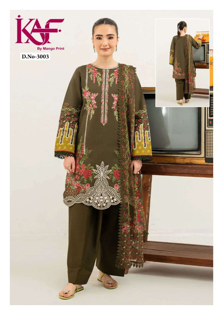 KAF FABRIC ROYAL RAWA VOL3 COTTON DIGITAL PRINT SALWAR SUIT