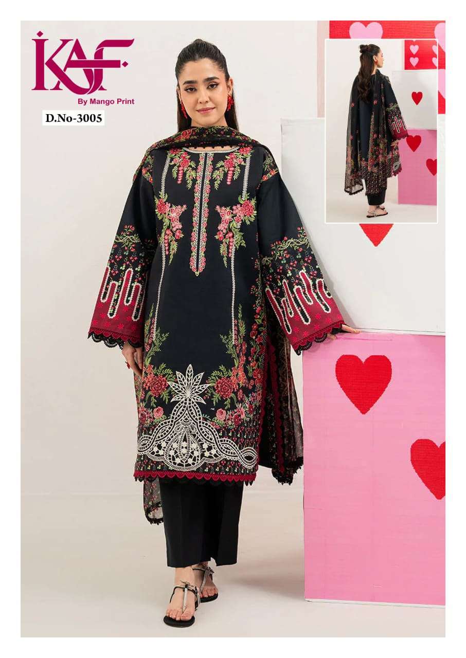KAF FABRIC ROYAL RAWA VOL3 COTTON DIGITAL PRINT SALWAR SUIT