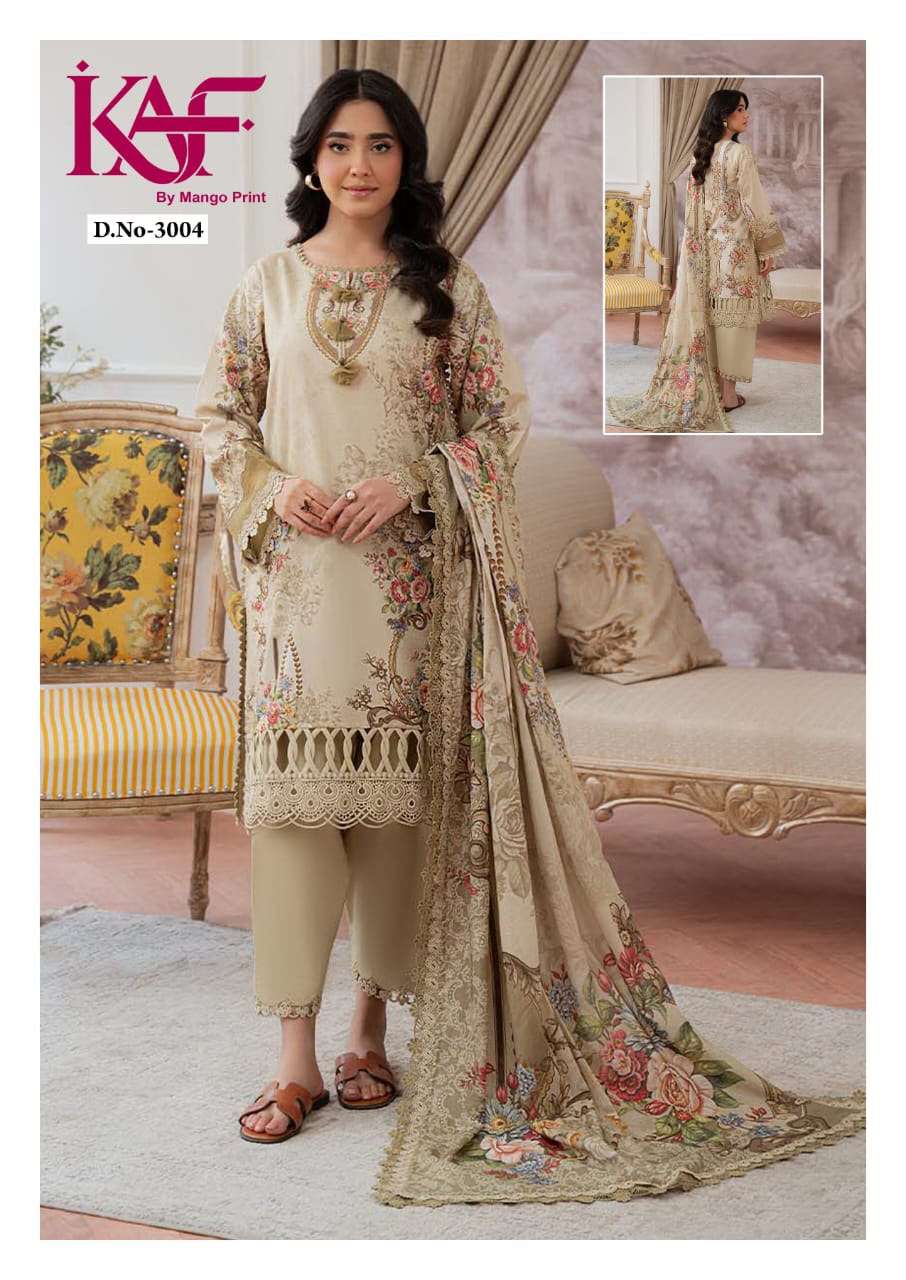 KAF FABRIC ROYAL RAWA VOL3 COTTON DIGITAL PRINT SALWAR SUIT