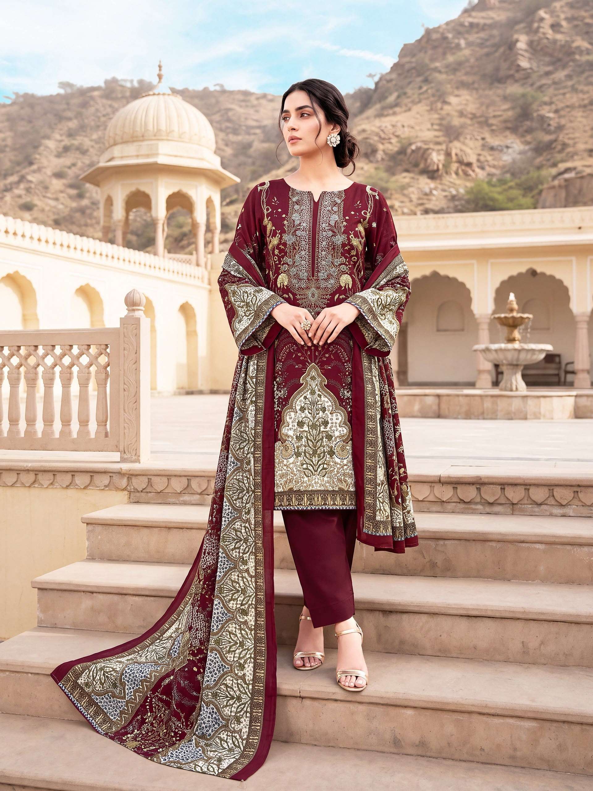 KAVYA KALA COUTURE JANNAT‎ COTTON DIGITAL PRINTS SALWAR SUIT   ‎ ‎  