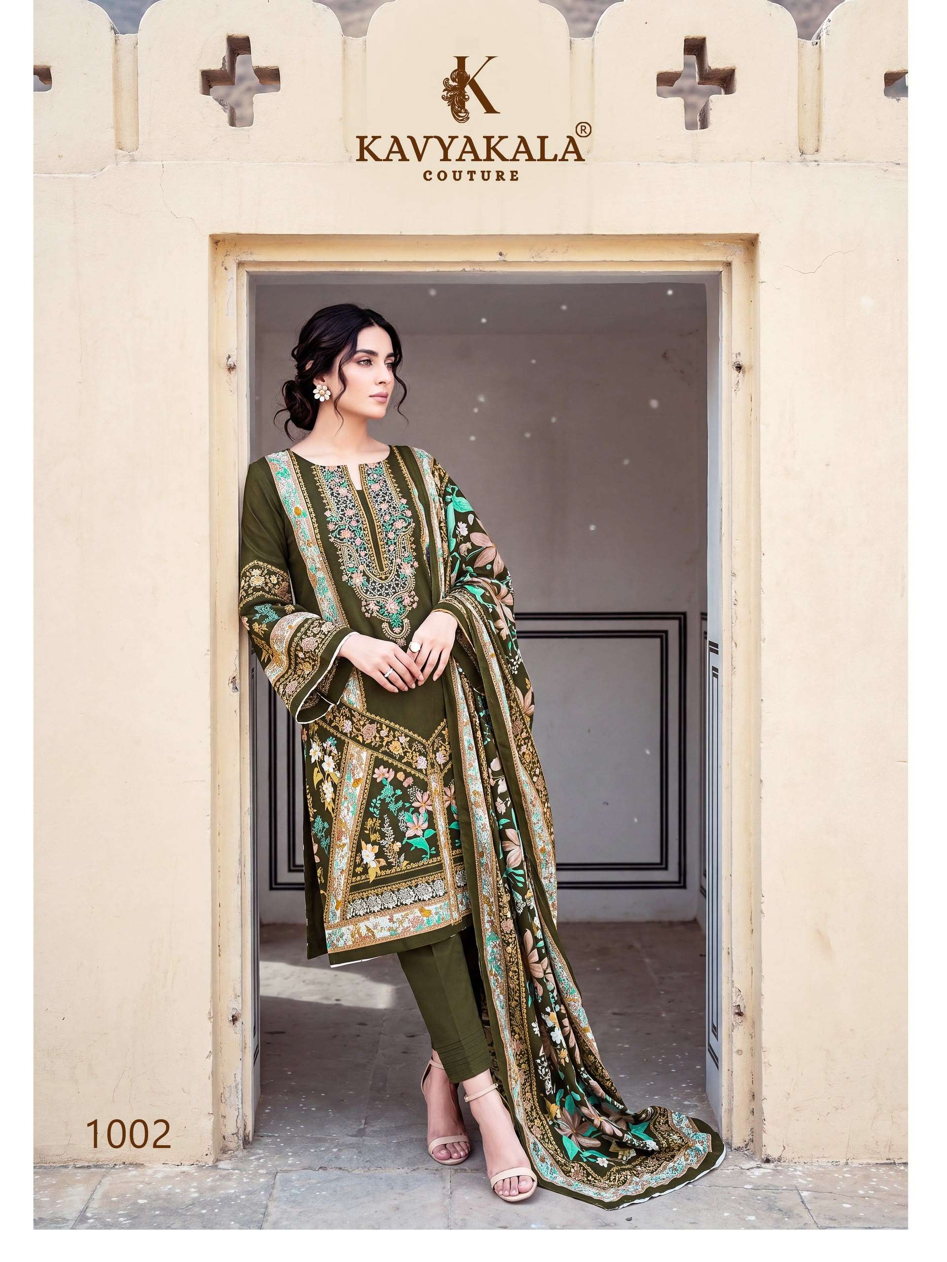 KAVYA KALA COUTURE JANNAT‎ COTTON DIGITAL PRINTS SALWAR SUIT   ‎ ‎  