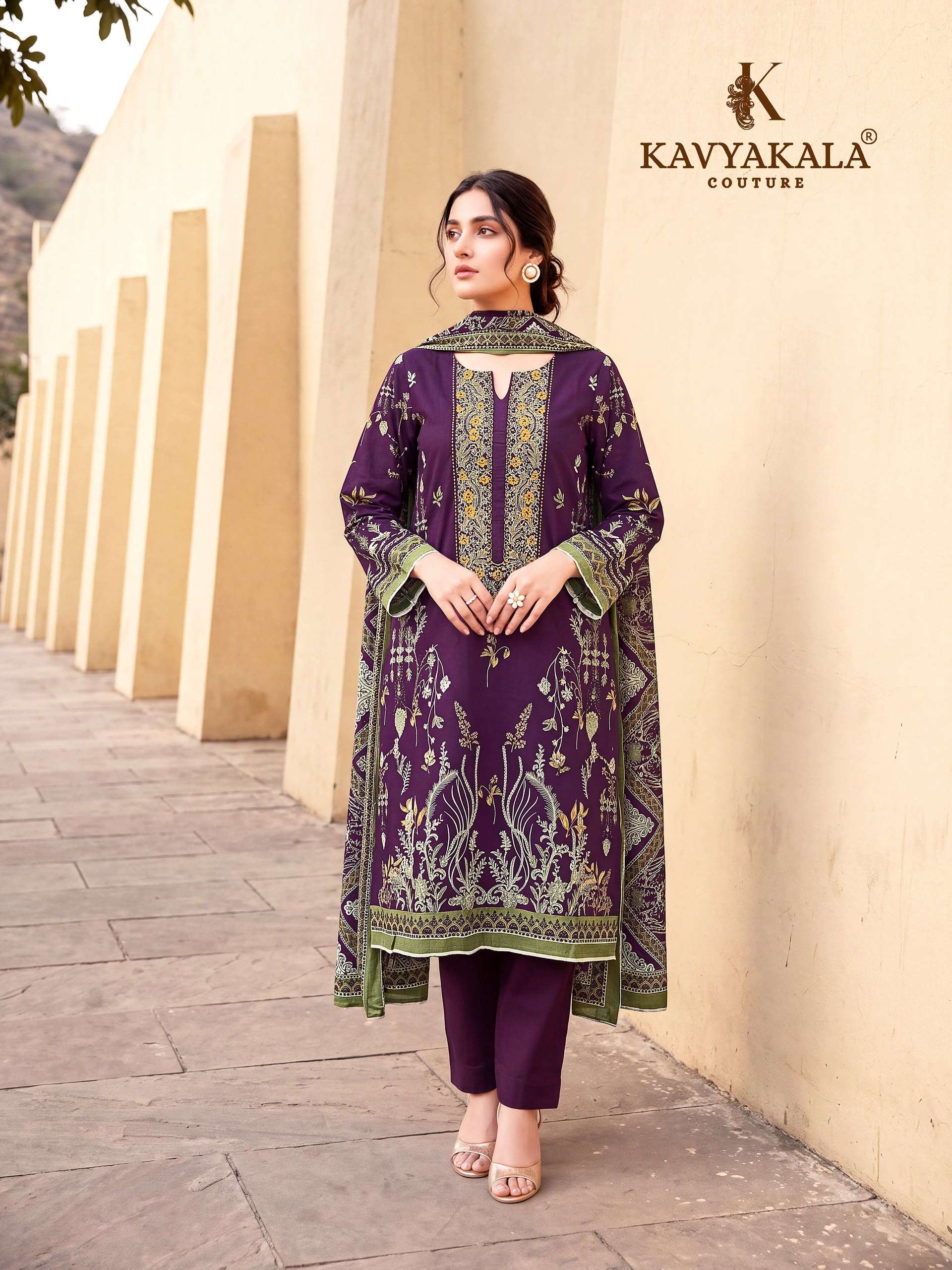 KAVYA KALA COUTURE JANNAT‎ COTTON DIGITAL PRINTS SALWAR SUIT   ‎ ‎  