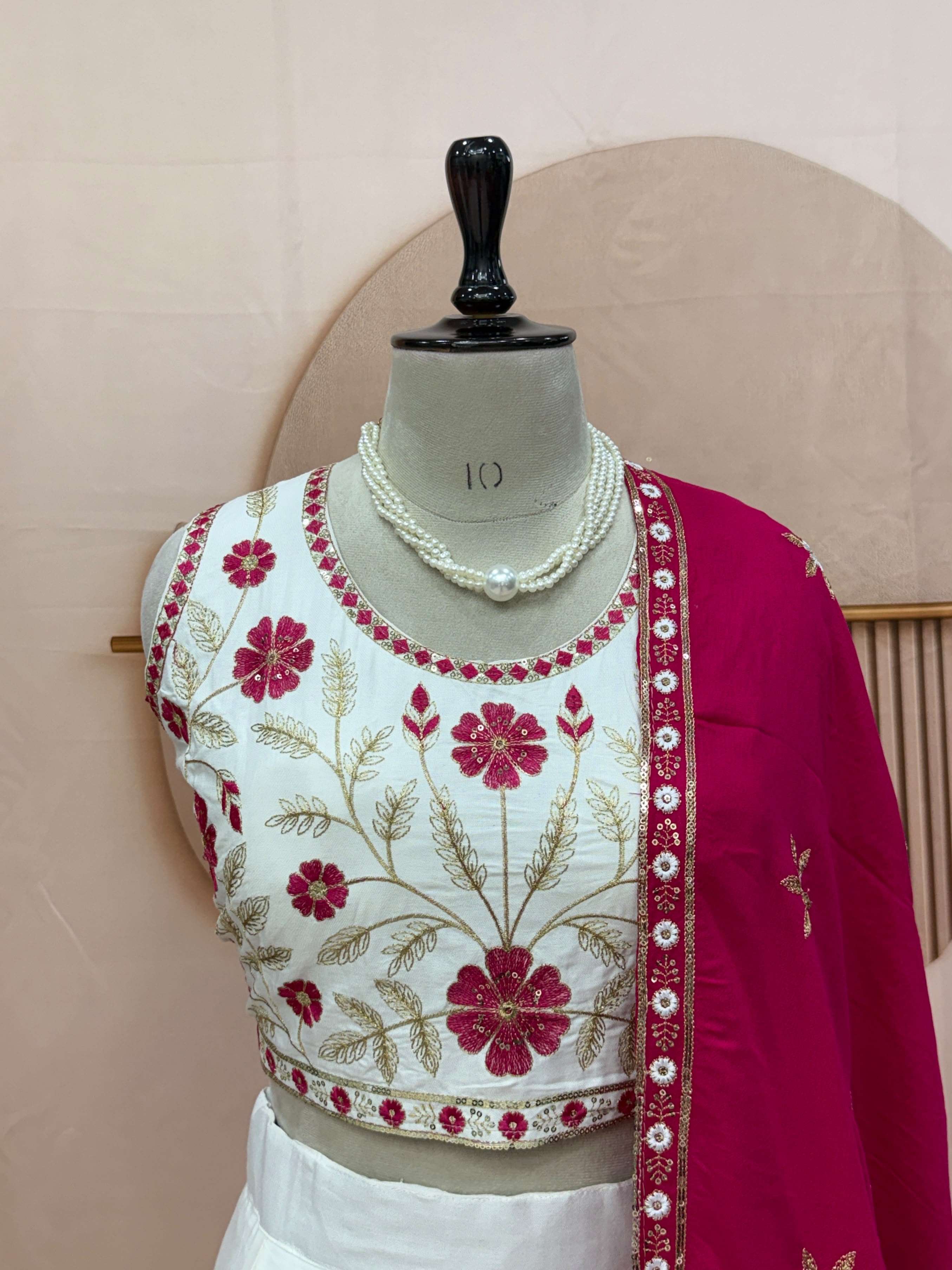KD 02 COTTON BEAUTIFUL EMBROIDERY DESIGNER WORK NAVRATRI WEAR LEHENGA CHOLI WITH DUPATTA SET 