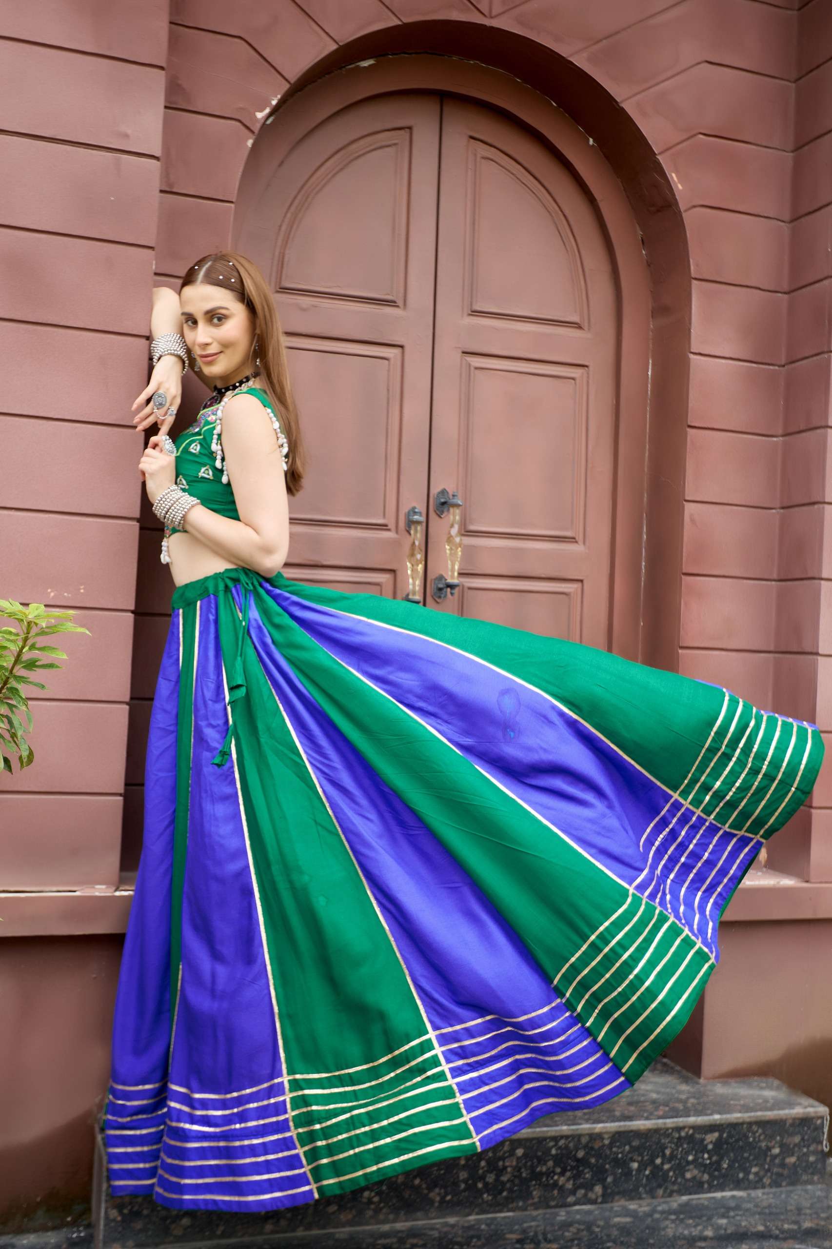  KD 08 COTTON DESIGNER WORK NAVRATRI WEAR LEHENGA CHOLI 
